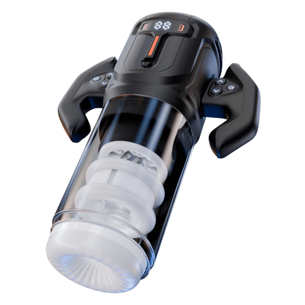 Amovibe Turbo Automatic Thrusting & Rotating Male Masturbator - Hands-Free Adult Toy for Solo Pleasure & Stress Relief