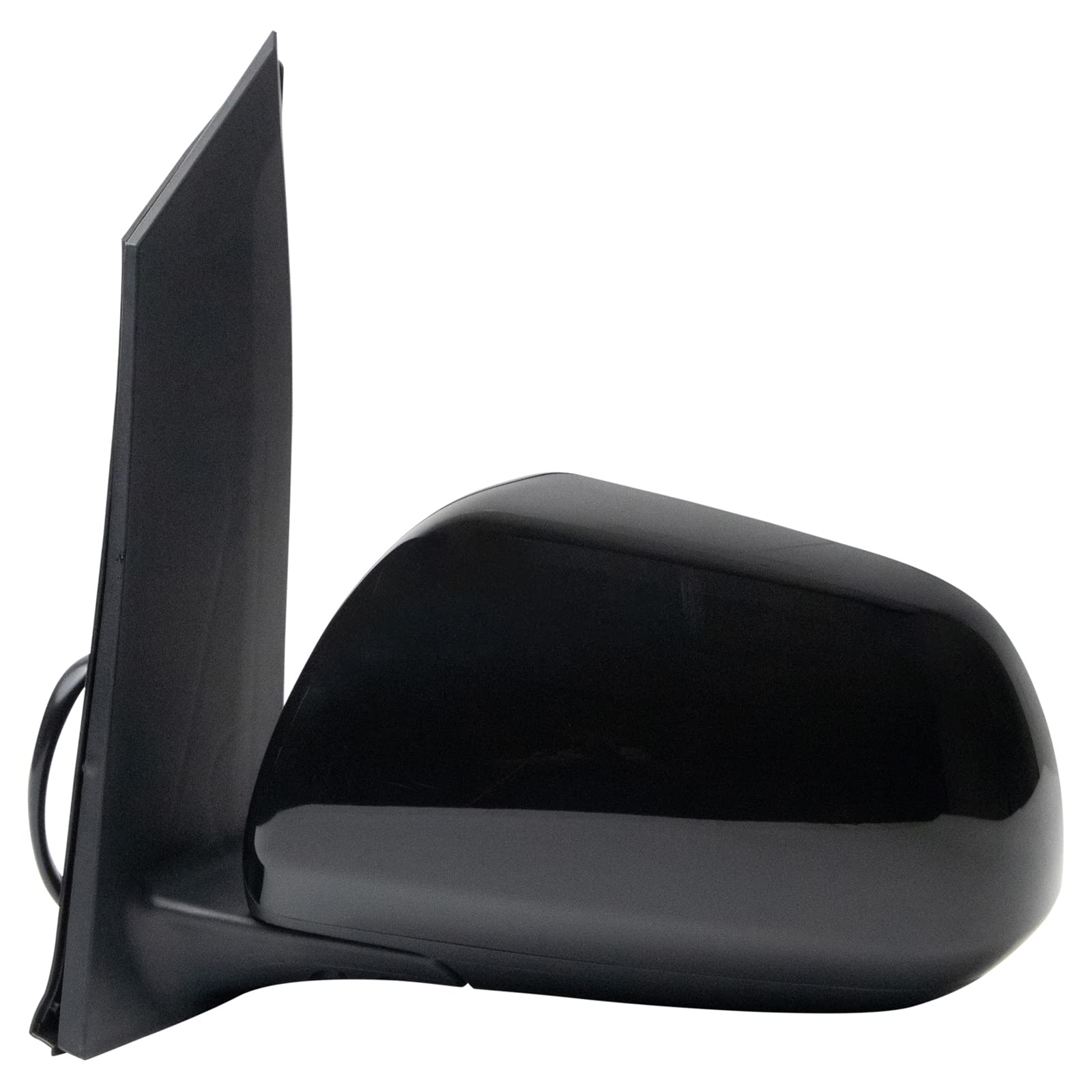 TRQ Left Side Heated Manual Folding Mirror Replacement for 2018-2020 Toyota Sienna - Driver Side TO1320412 - No Spotter Mirror - Perfect for Winter Driving & Parking Safety