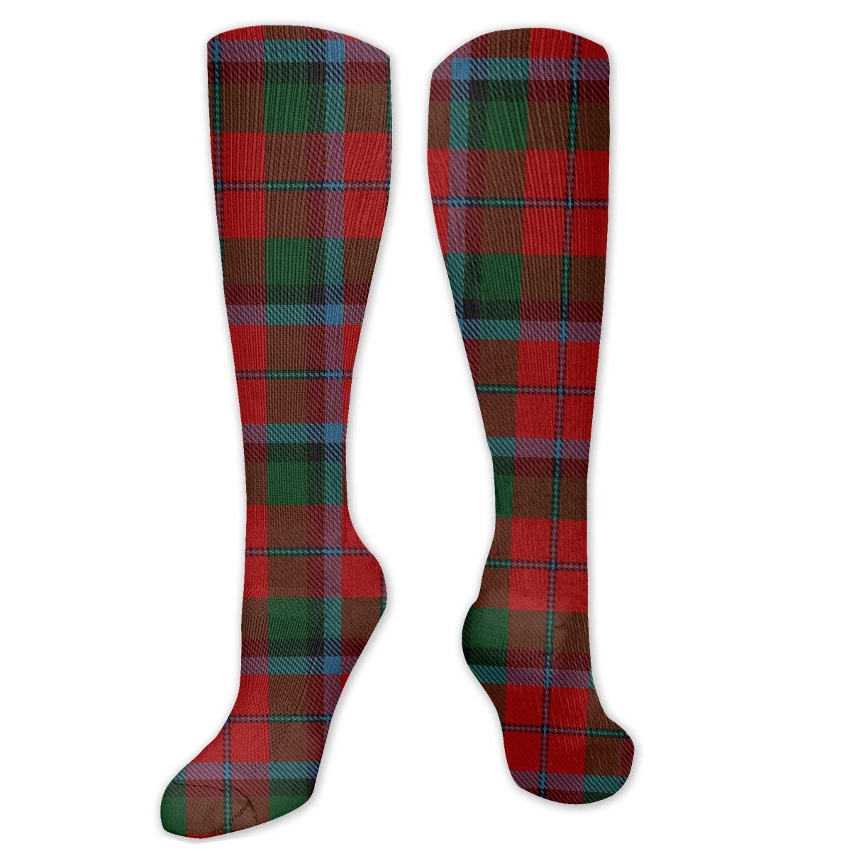 Scottish Clan MacNaughton Tartan Print Compression Socks for Women & Men - Knee High Support Socks for Running, Hiking & Travel - Comfortable Calf Boot Socks for Varicose Vein Relief & Circulation Boost