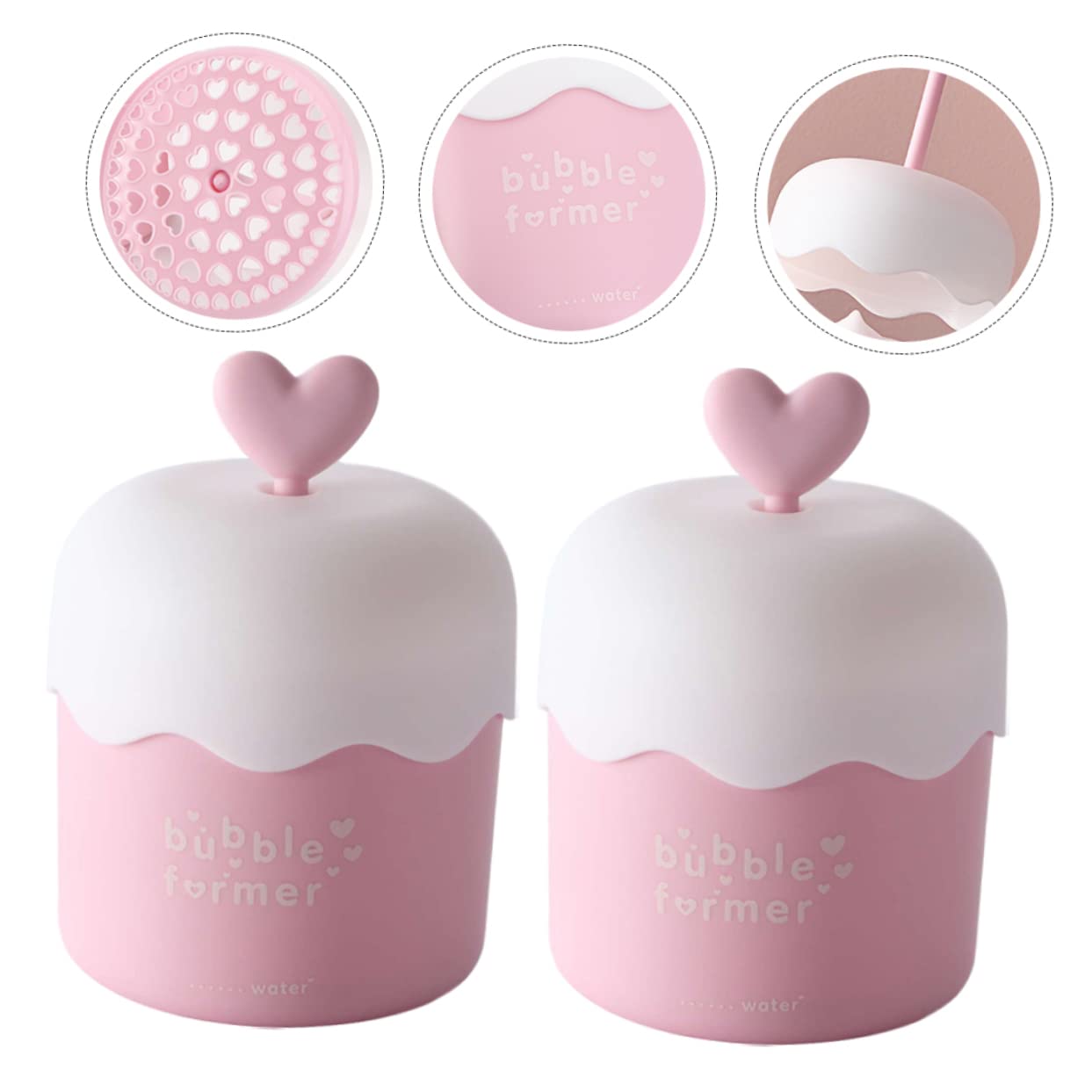 FOMIYES 2-Pack Foam Maker for Skincare & Shampoo - Portable Facial Foamer, Bubble Machine for Face Wash & Body Wash | Perfect for Travel, Spa & Daily Beauty Routine