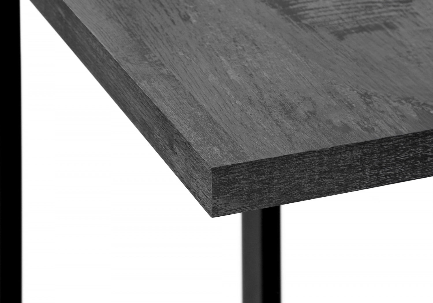 Brann Side Table - Modern Black End Table for Living Room, Bedroom, or Office - Small Accent Table with Sturdy Metal Frame & Wooden Top