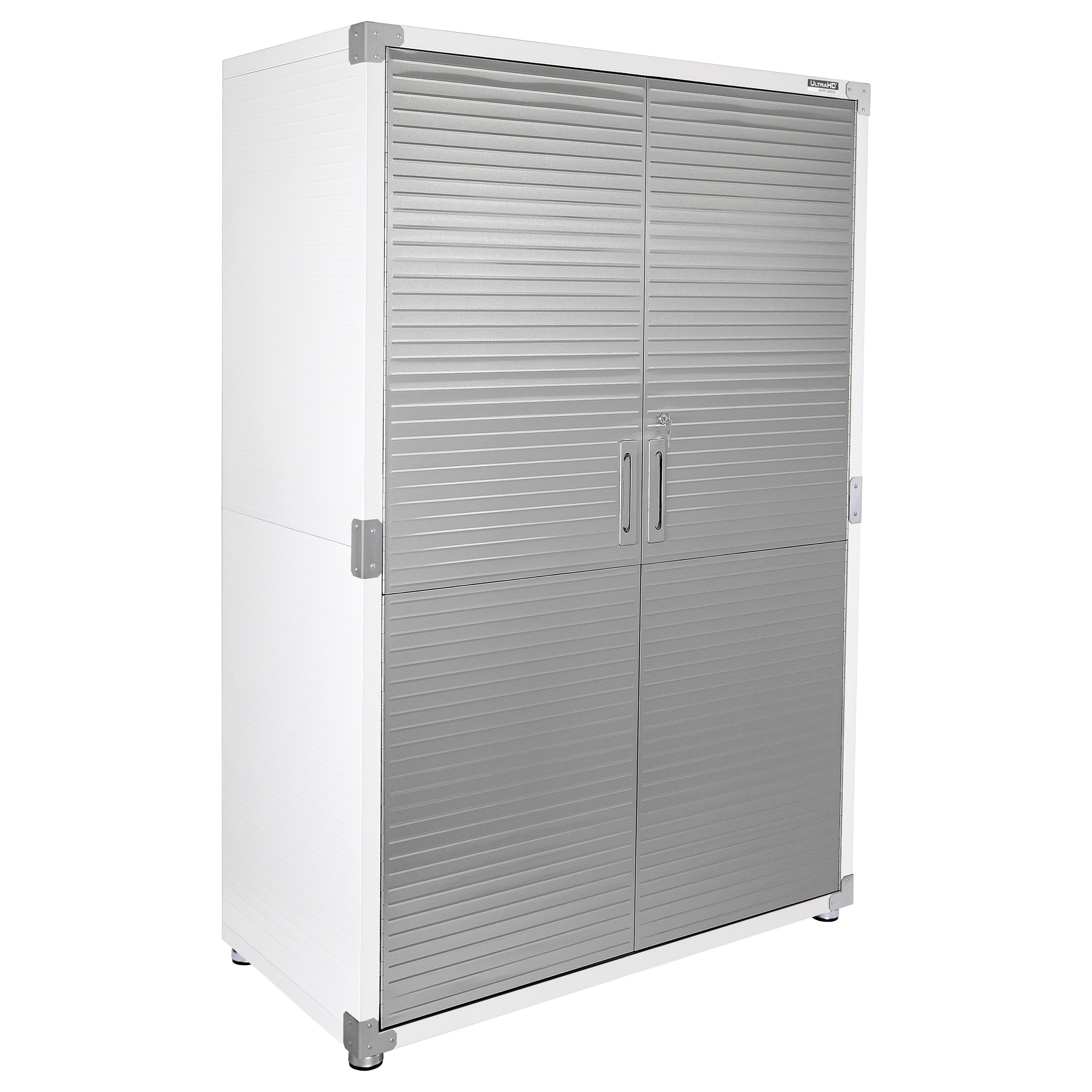 UltraHD® White Storage Cabinet - Durable & Stylish Organizer for Home, Office, or Garage - Perfect for Storing Files, Tools & Supplies