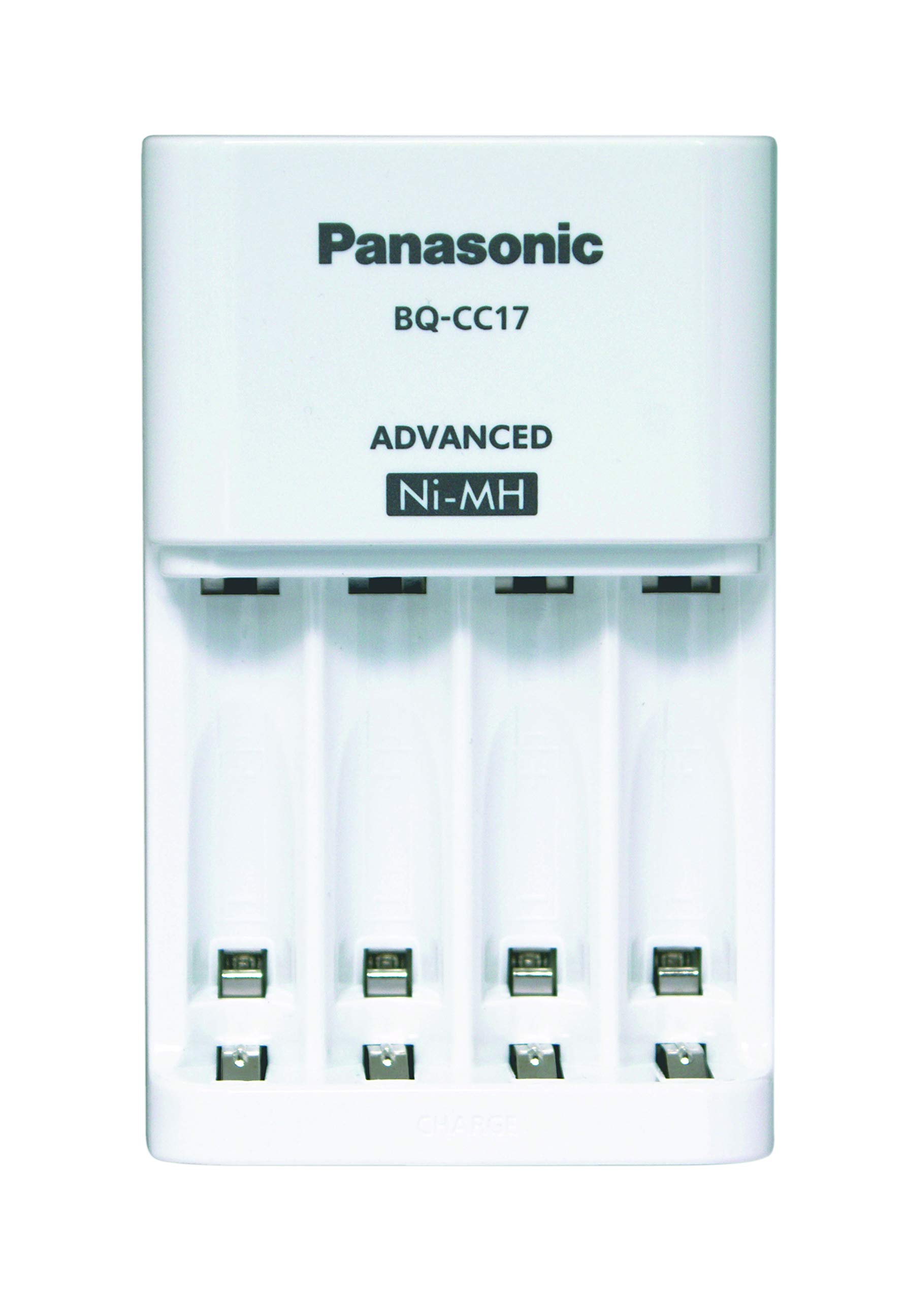 Panasonic eneloop Premium Smart Charger for 1-4 Ni-MH AA/AAA Rechargeable Batteries with LED Indicator & Location Monitoring - Includes 4 eneloop AA Batteries (1900mAh, 2100 Charge Cycles) - Perfect for Cameras, Toys, and Home Electronics