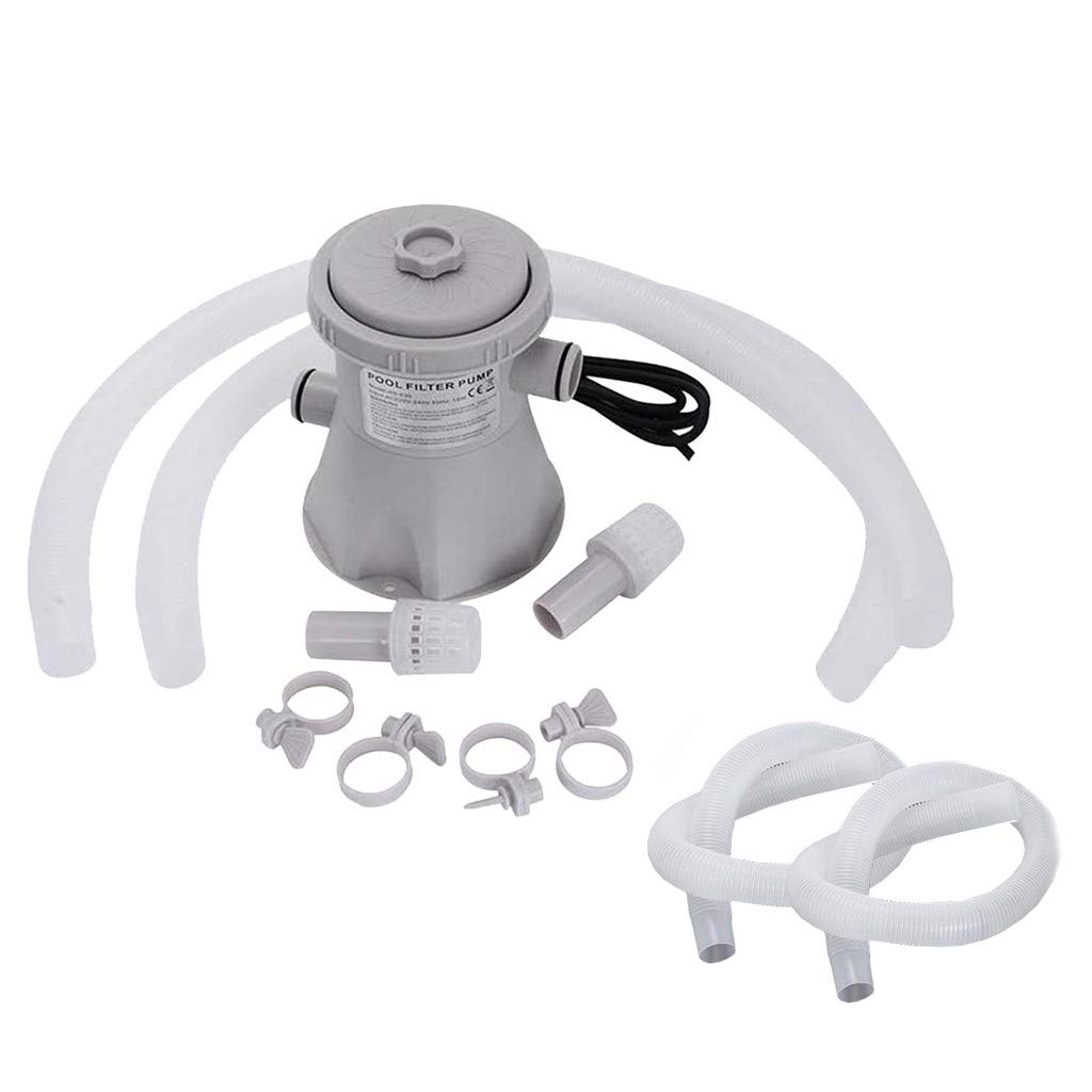 110V Electric Above Ground Pool Pump - Swimming Pool Cleaning Tool with US Filter for Kids & Adults | Perfect for Backyard Pools, Summer Water Fun, and Pool Maintenance