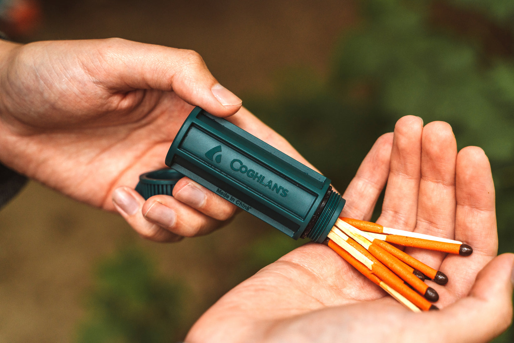 Coghlan's Waterproof Match Box - Survival Matches for Camping, Hiking & Emergency Preparedness - Compact Outdoor Fire Starter Kit
