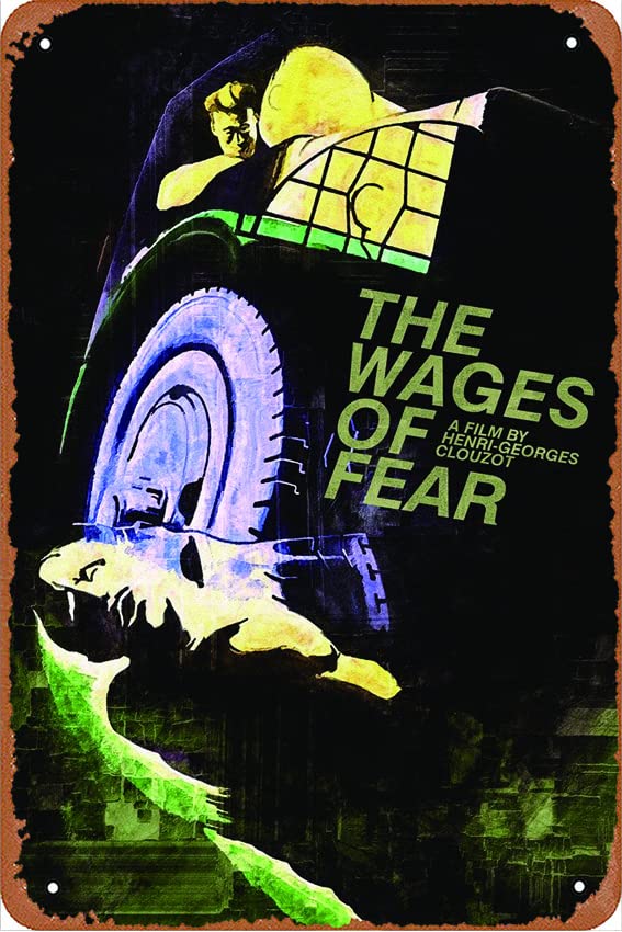 The Wages of Fear (1953) IMDB Top 250 Vintage Metal Tin Sign - 12x8 Inch Retro Wall Art for Home, Bar & Café Decor - Perfect for Movie Themed Rooms & Man Caves