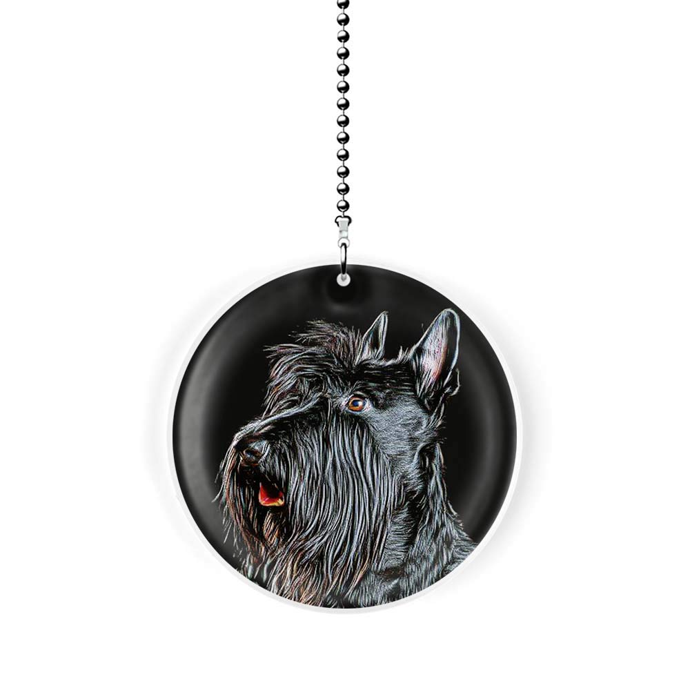 Scottish Terrier Dog Breed Light Pull Chain - Vintage Style Ceiling Fan Cord Switch for Home Decor & Pet Lovers | Perfect for Living Room, Bedroom, Kitchen & Dog-Themed Spaces