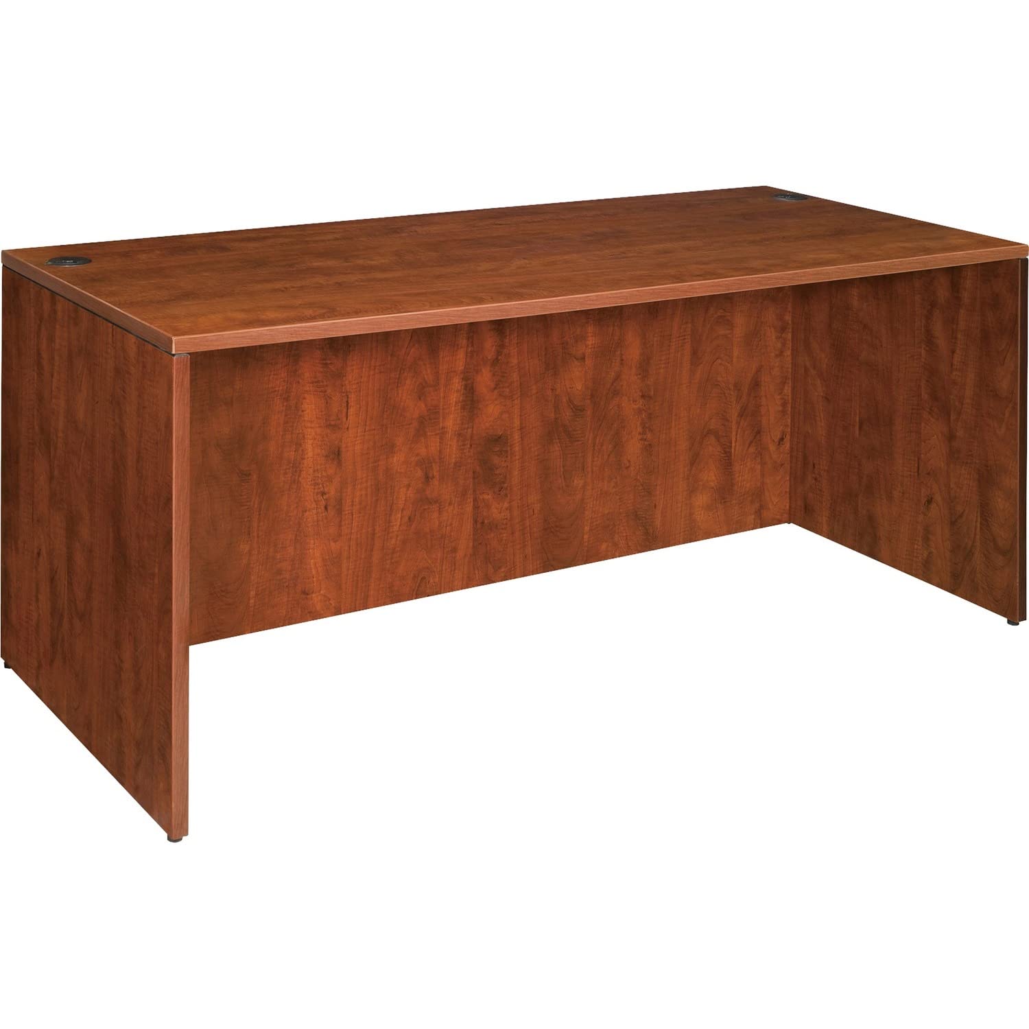 Lorell 69411 Cherry Wood Desk Shell - 48 x 24 x 29.5 Inches, Home Office Desk for Study & Work - Perfect for Small Spaces & Modern Workspaces