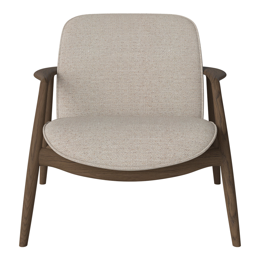 Bowie Lounge Chair - Modern Accent Chair for Living Room, Bedroom & Office - Comfortable Upholstered Armchair with Wooden Legs - Perfect for Relaxing, Reading & Lounging