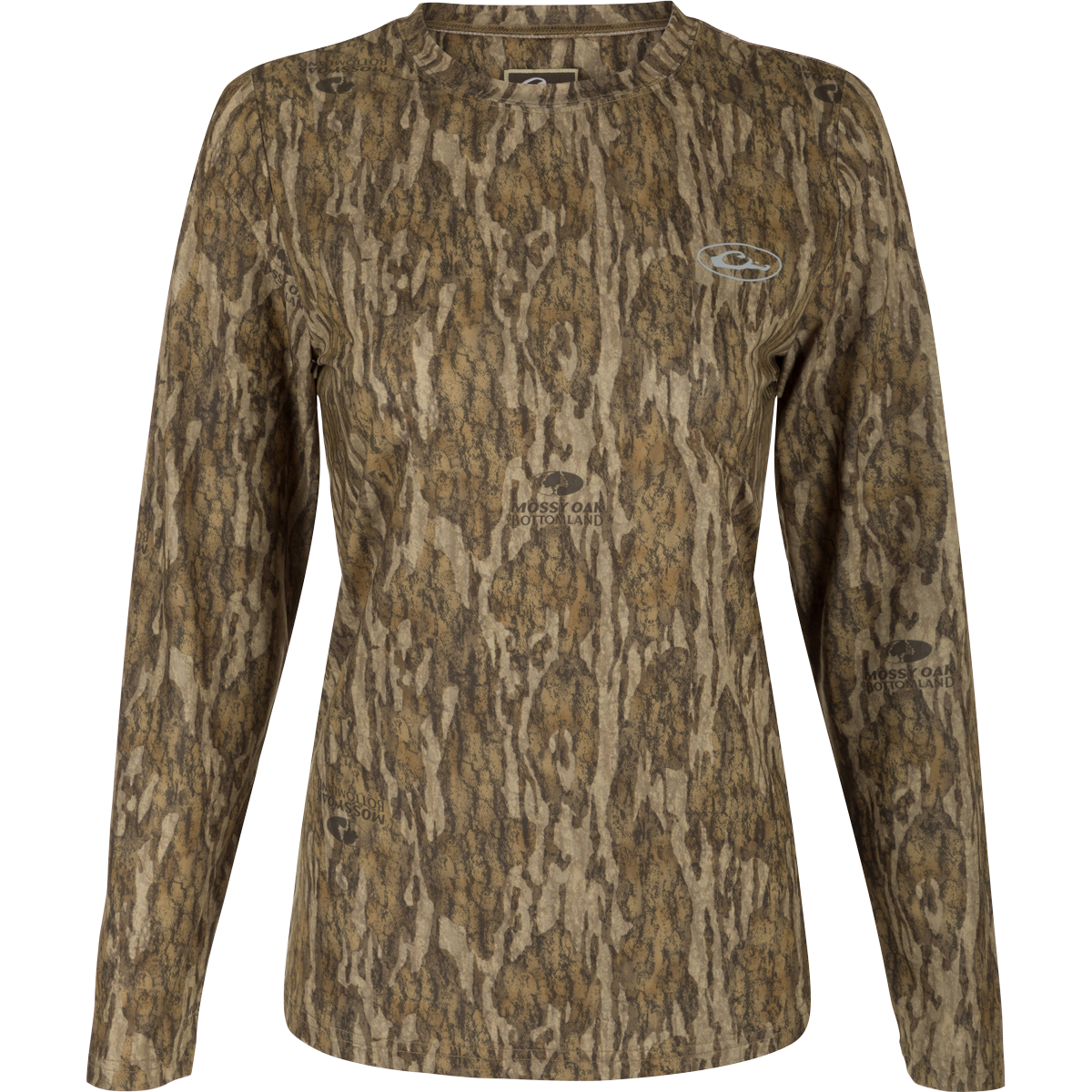 Women's EST Camo Performance Long Sleeve Crew Neck Shirt - Moisture Wicking, Breathable Workout Top for Running, Hiking & Outdoor Activities