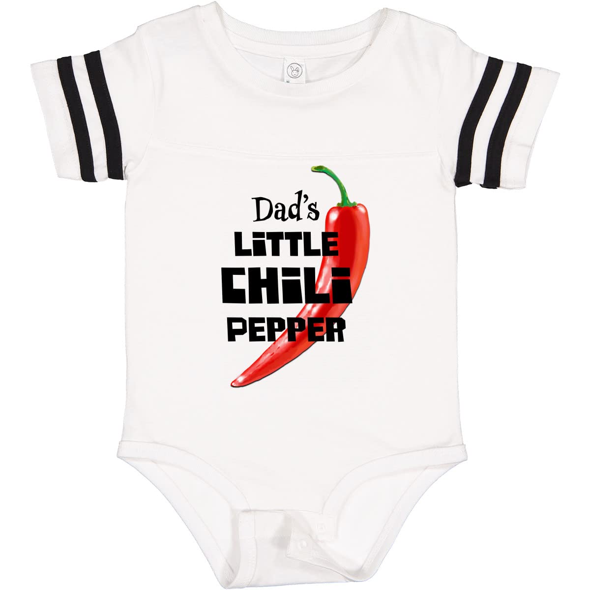 Inktastic Dad's Little Chili Pepper Baby Bodysuit - Cute Infant Onesie for Newborns & Toddlers - Perfect for Family Photos, Holidays & Everyday Wear