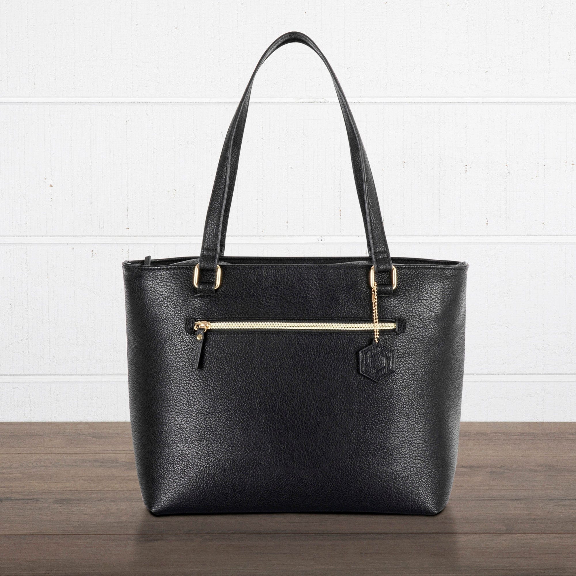 Uptown Cooler Tote Bag - Insulated Black Beach Picnic Tote for Women - Perfect for Pool Parties, Picnics & Grocery Shopping