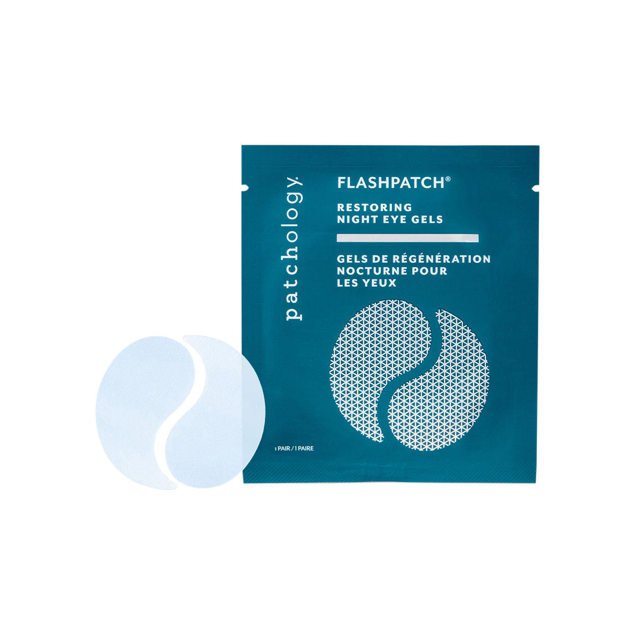 FlashPatch Restoring Night Eye Gels - Hydrating Under Eye Patches for Dark Circles & Puffiness - Perfect for Overnight Skincare & Morning Refresh