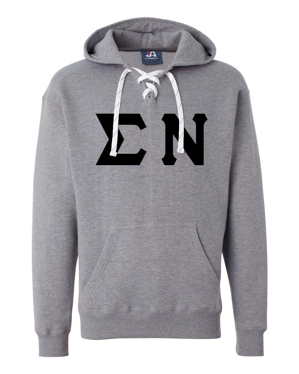 Sigma Nu Sports Lace Hooded Sweatshirt - Comfortable Greek Life Pullover for College Students | Perfect for Fraternity Events, Game Days & Campus Wear