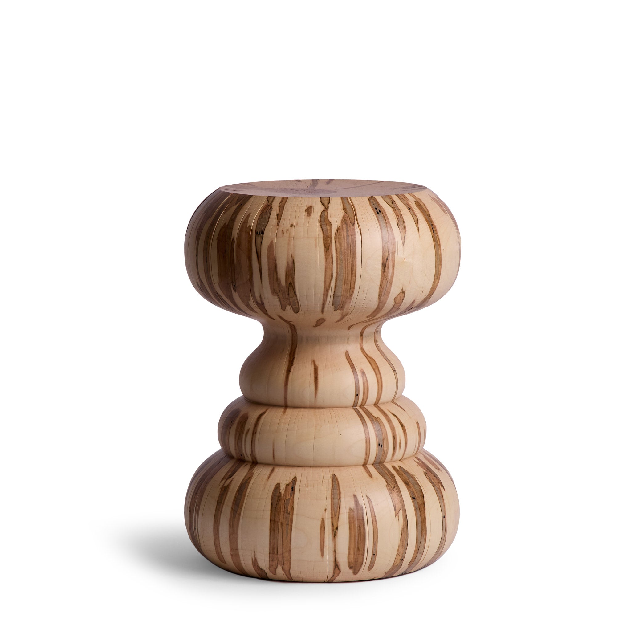 Premium #2 Squish Pedestal in Ambrosia Maple - Handcrafted Wooden Stand for Home Decor, Kitchen Countertop, or Bathroom Organizer