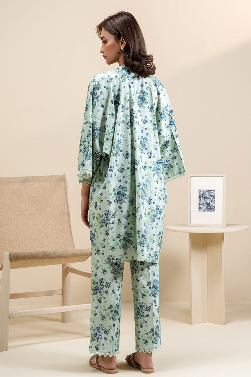 MINT FROST 2-Piece Printed Linen Suit Set for Women - Summer Office Wear & Casual Outfits - Breathable Comfort for Business Meetings & Outdoor Events