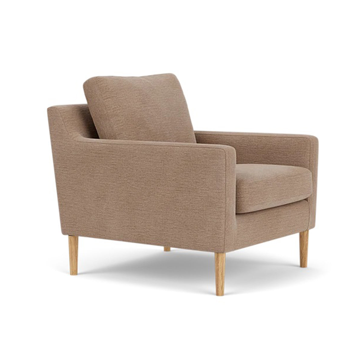 Astha Fabric Armchair - Modern Upholstered Accent Chair for Living Room, Bedroom & Office - Comfortable Lounge Chair with Soft Fabric & Sturdy Frame