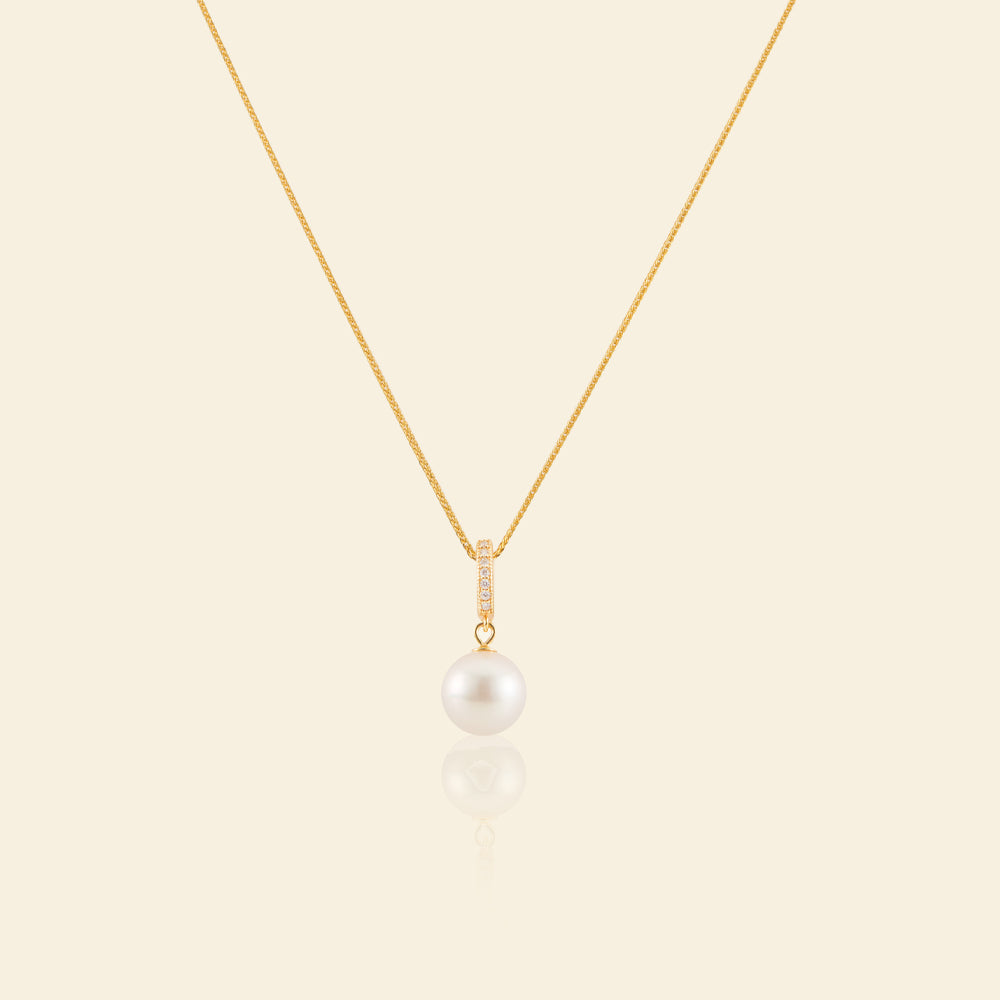 Shining AAAA Freshwater Pearl Pendant Necklace - Elegant Jewelry Gift for Women, Perfect for Weddings, Anniversaries & Special Occasions