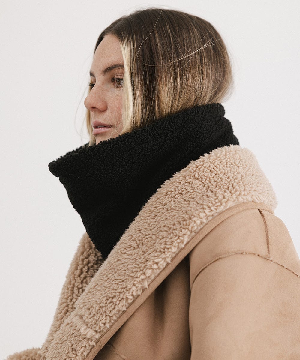 Quinn Sherpa Snood - Cozy Winter Scarf for Women & Men, Fleece-Lined Neck Warmer - Perfect for Outdoor Activities, Skiing, Hiking & Cold Weather