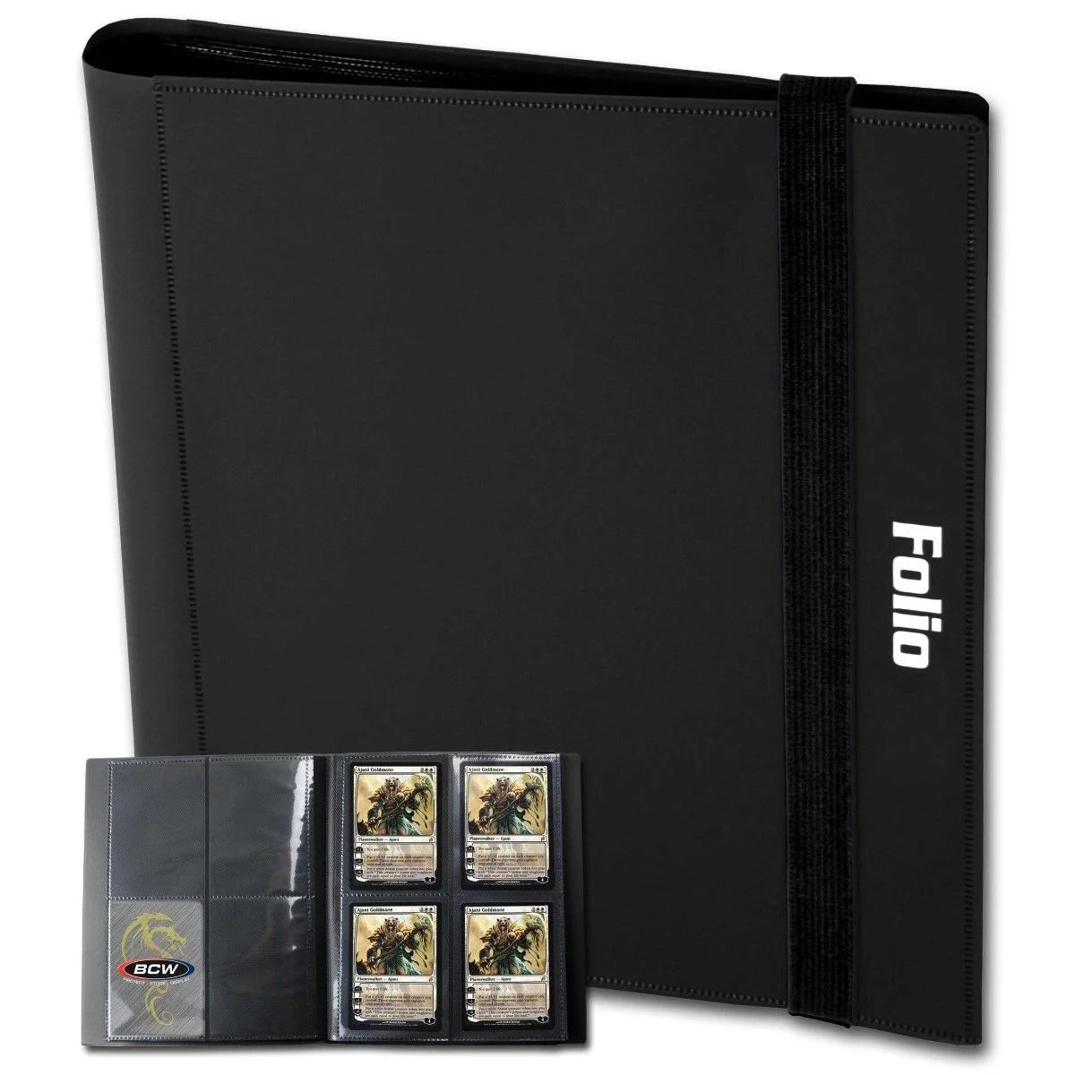 BCW 4-Pocket Trading Card Holder - Premium Card Protector for Sports, Gaming & Collectible Cards - Perfect for Storage, Display & Organization