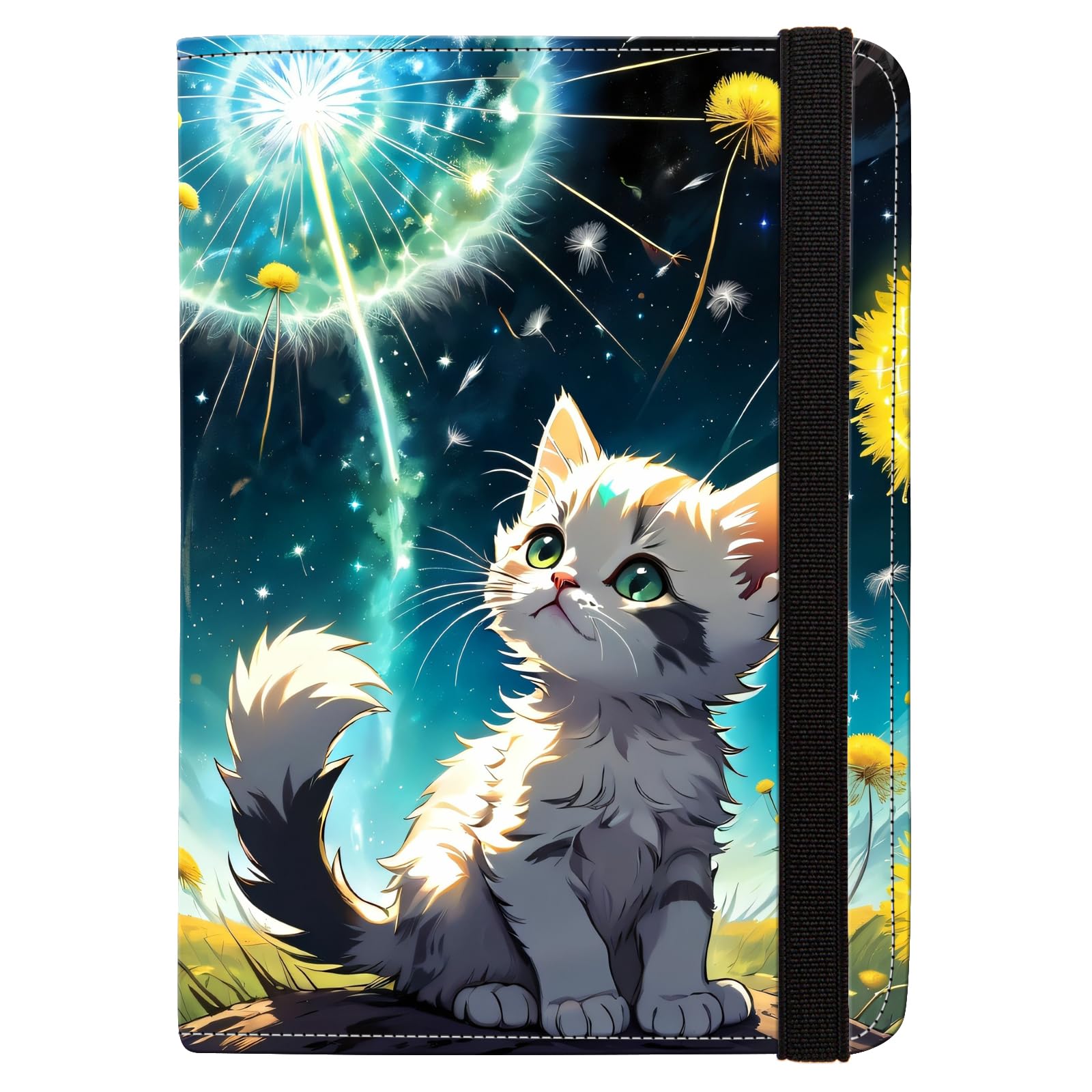 Premium Leather Passport Holder with RFID Blocking - Travel Document Organizer & Protector for Women & Men - Cute Cat Design - Perfect for Air Travel, Business Trips & International Vacations