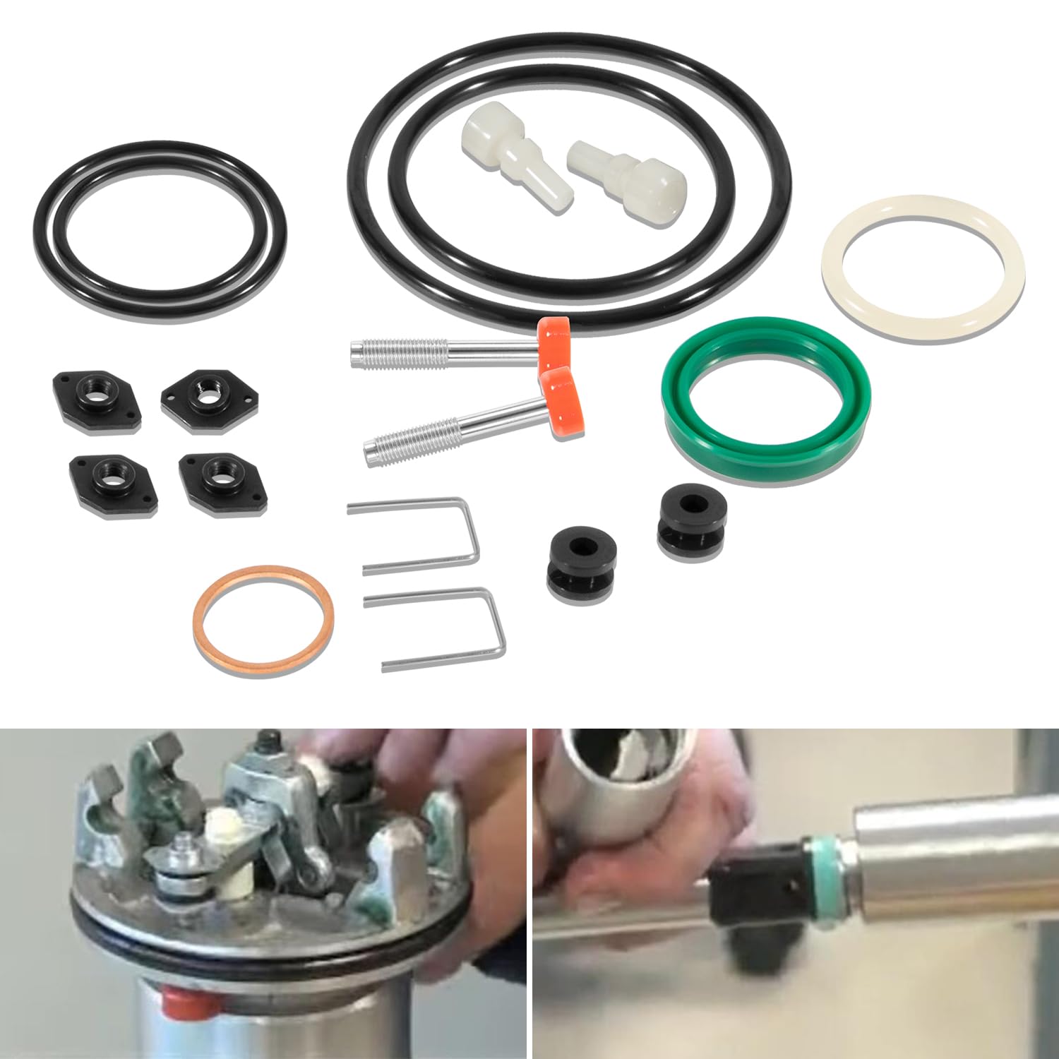 Graco 300 5:1 Ratio Fire Ball 300 Oil Pump Repair Kit 238286 - Air Motor & Pump Upper/Lower Repair Parts for #203876 Universal Pump - Ideal for Industrial Equipment Maintenance & Hydraulic System Repairs