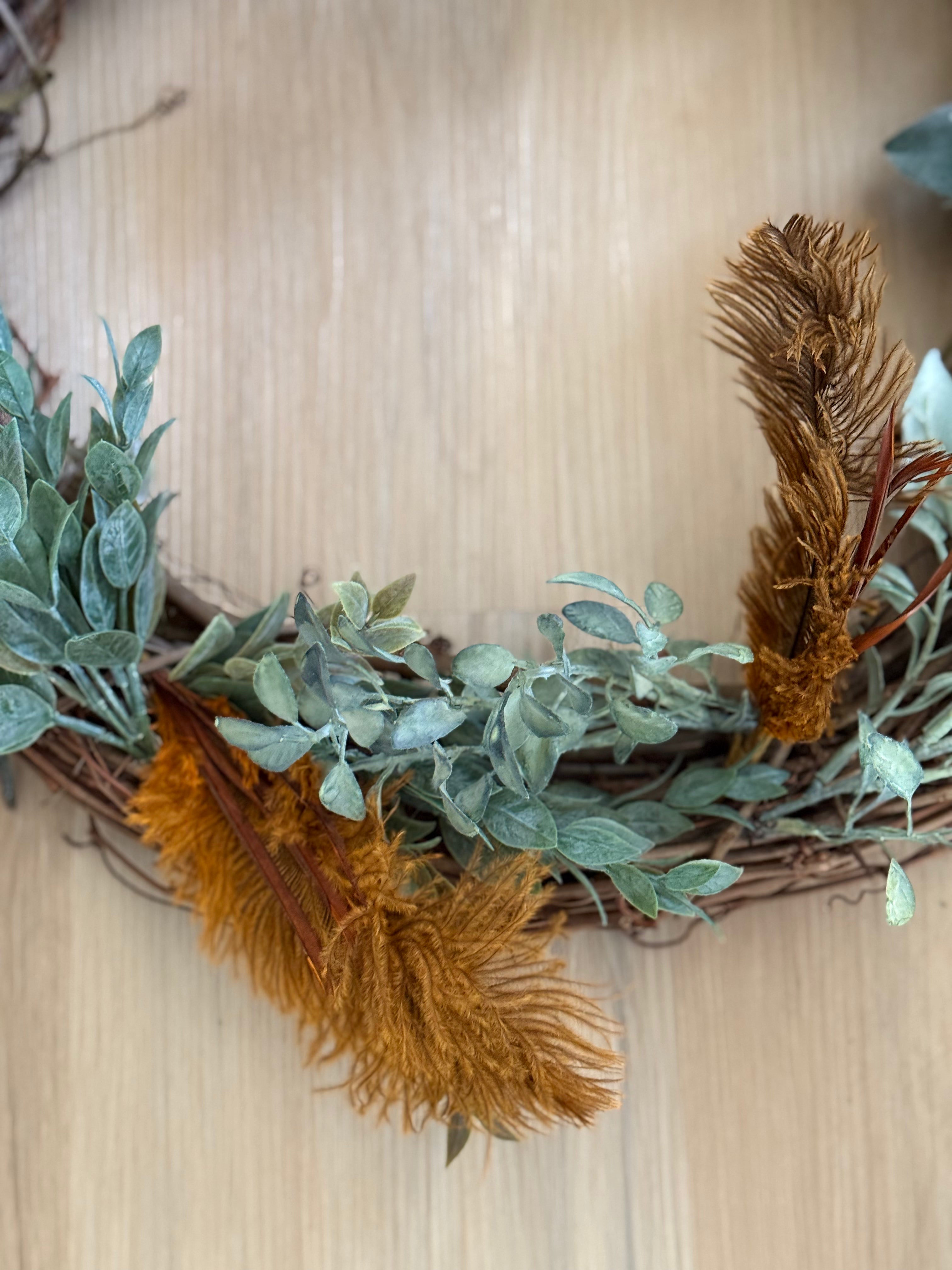 Elegant Mini Wreath for Home Decor - Perfect for Doors, Walls, and Seasonal Celebrations