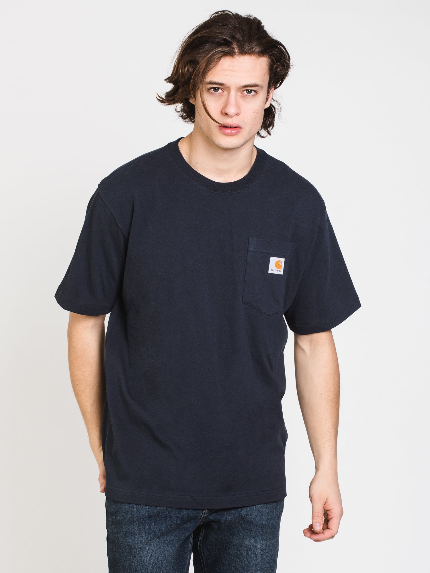 Carhartt Workwear Pocket T-Shirt for Men - Durable Cotton Tee for Construction, Farming & Outdoor Work