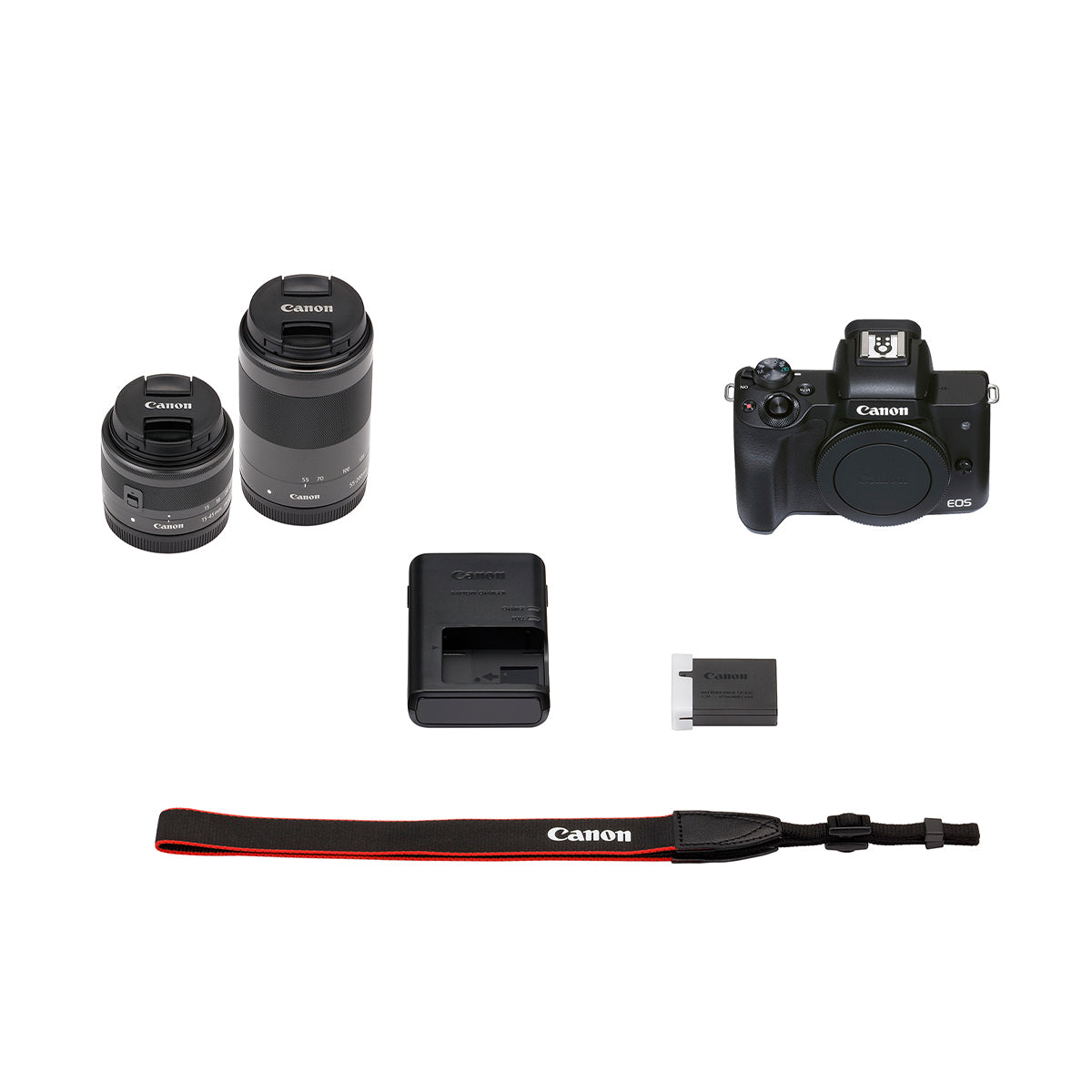 Canon EOS M50 Mark II Mirrorless Camera with 15-45mm & 55-200mm Lenses Kit - Perfect for Vlogging, Travel Photography and YouTube Content Creation