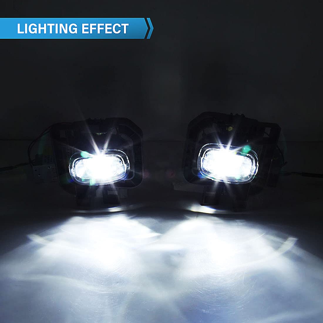 Nissan Navara 2021-2022 LED Fog Lights with DRL & Turn Signal - Replacement Fog Lamps for Navara Nueva D23 Pro-4X Facelift NP300 - Upgrade for Better Visibility in Rain & Fog Driving Conditions