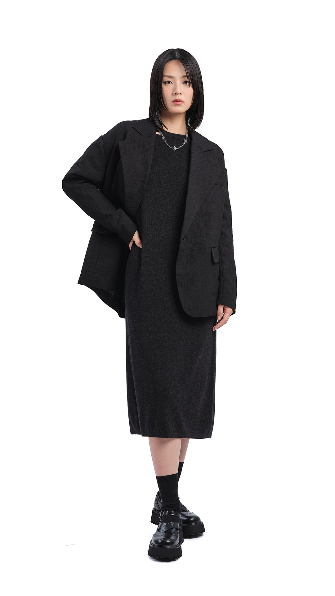 Biella Wool Knit Dress for Women - Soft & Warm Winter Dress - Perfect for Office, Parties & Holiday Outfits