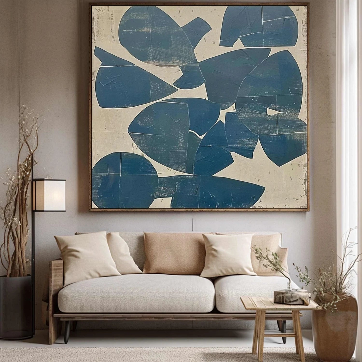 Abstract Painting #AB 335 - Modern Wall Art for Living Room, Bedroom & Office Decor - Handmade Canvas Artwork