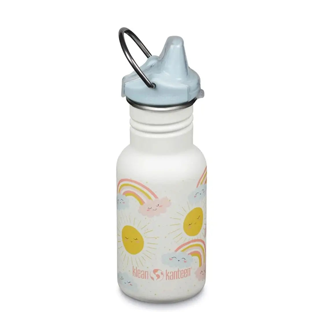 Klean Kanteen Kid Classic Stainless Steel Sippy Cup 12oz - BPA Free, Leak Proof Water Bottle for Toddlers - Perfect for School, Travel & Outdoor Activities