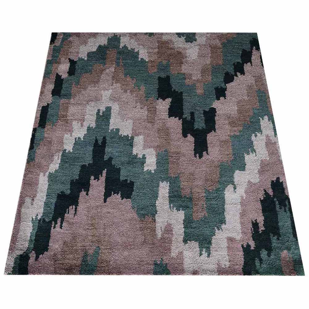 Handmade Galaxy Themed Hand Knotted Rug - Premium Wool Area Rug for Living Room, Bedroom, or Nursery - Boho Chic Home Decor & Cozy Floor Covering