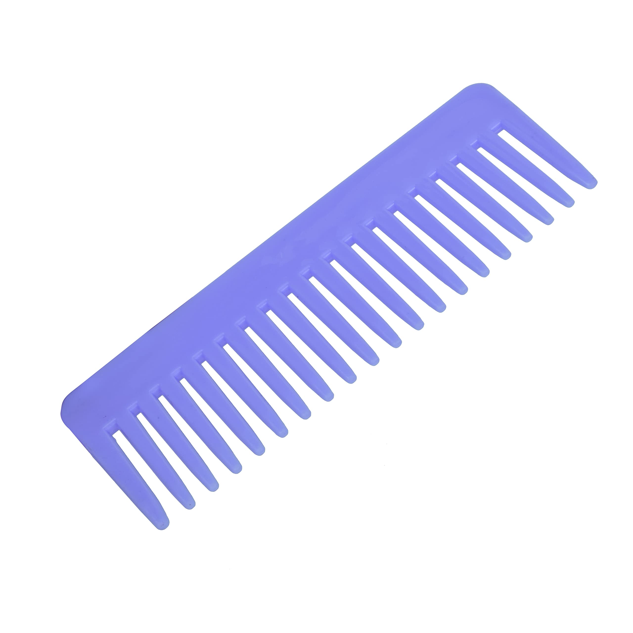 Falkiya Fashion Wide Tooth Comb for Thick & Short Hair - Detangling Shampoo Comb for Women (Multi-Color) - Perfect for Travel, Wet Hair & Styling