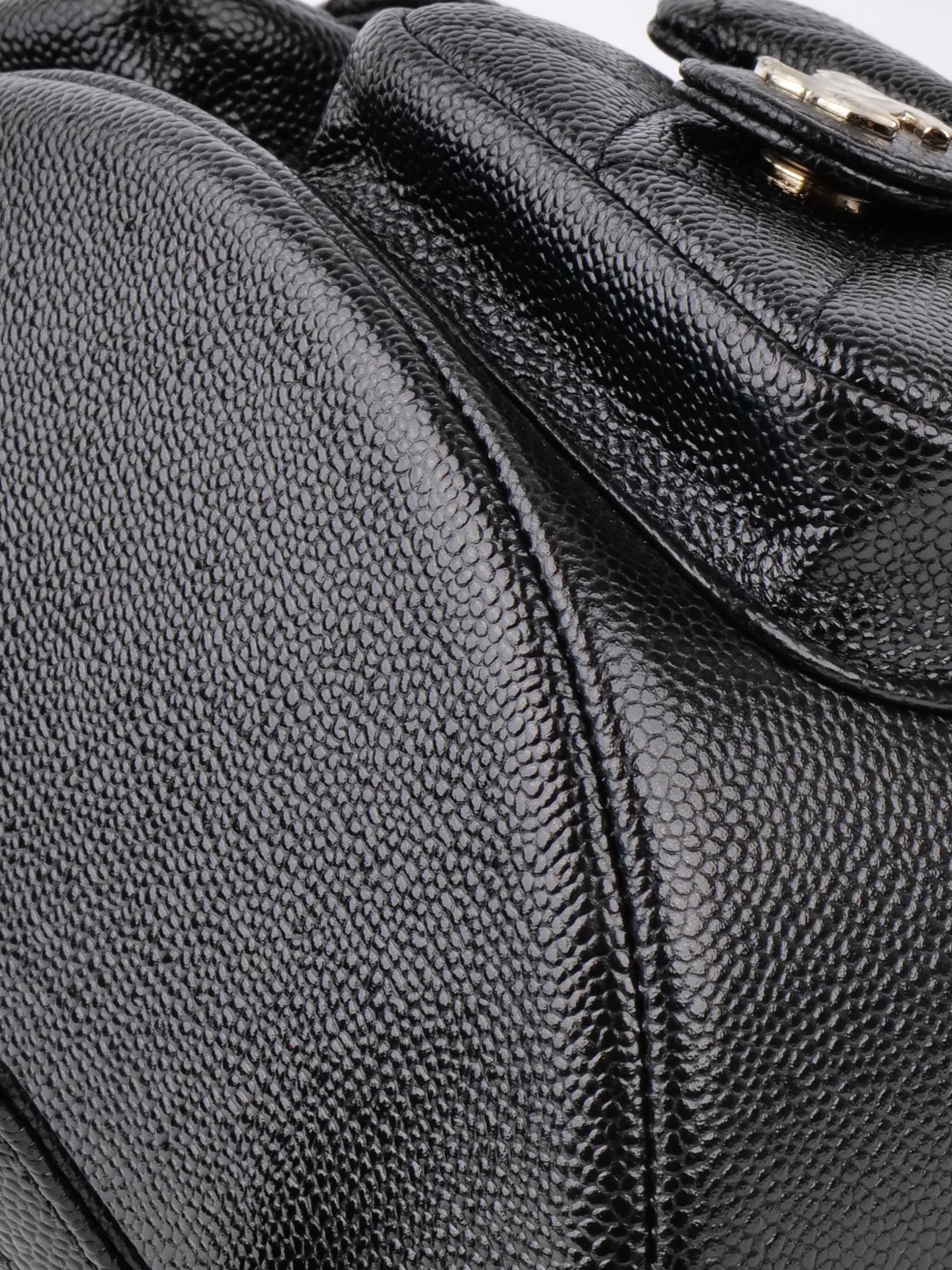 Chanel Black Caviar Leather Backpack for Women | Luxury Designer Handbag for Travel, Work & Everyday Use