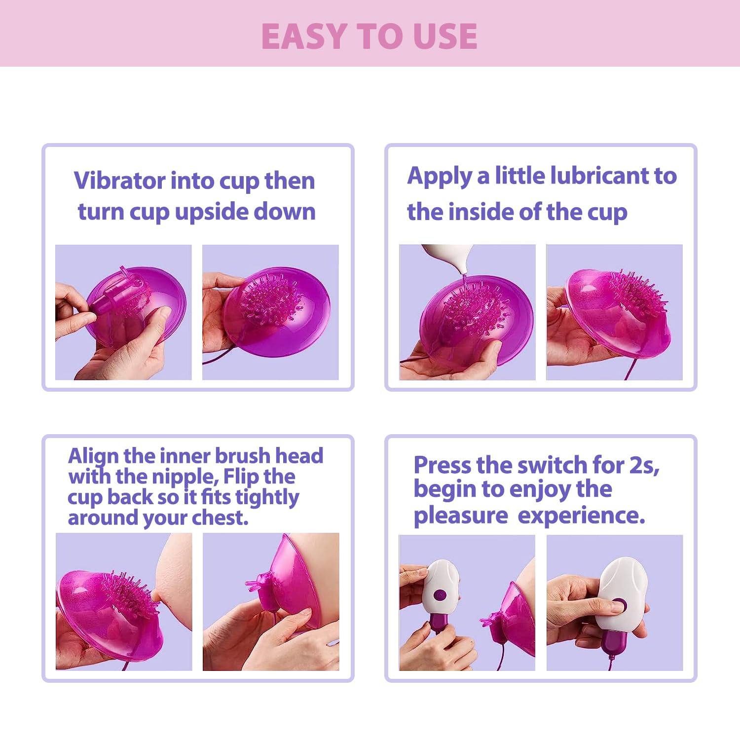 Rechargeable Nipple Clitoral Vibrator - 10 Vibration & 10 Tongue Licking Modes, Women's Adult Sex Toy for Couples & Solo Play, Perfect for Sensual Massage and Intimate Pleasure at Home or Travel