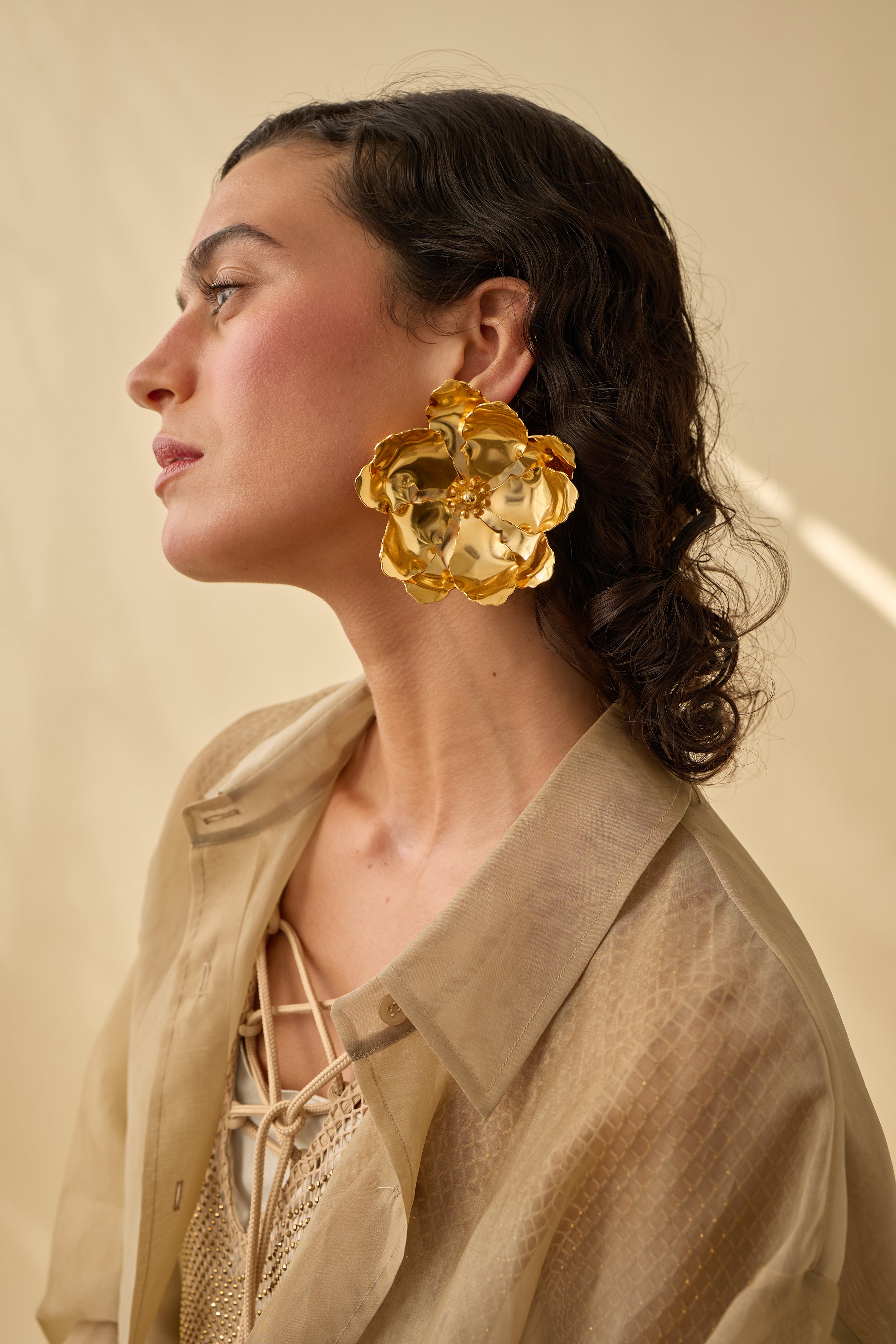 Lilly Bloom Clip On Earrings for Women - Non-Pierced Fashion Earrings for Parties & Special Occasions