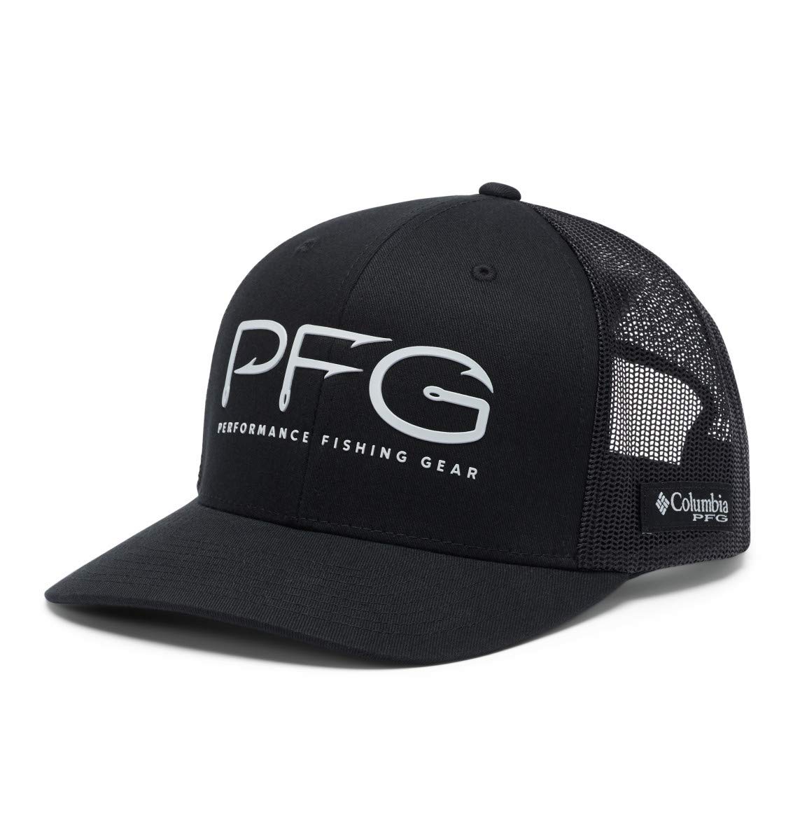 Columbia Unisex-Adult PFG Mesh Snap Back Hooks Ball Cap - Lightweight Breathable Fishing Hat for Men & Women - Perfect for Outdoor Activities, Hiking, Boating and Sun Protection