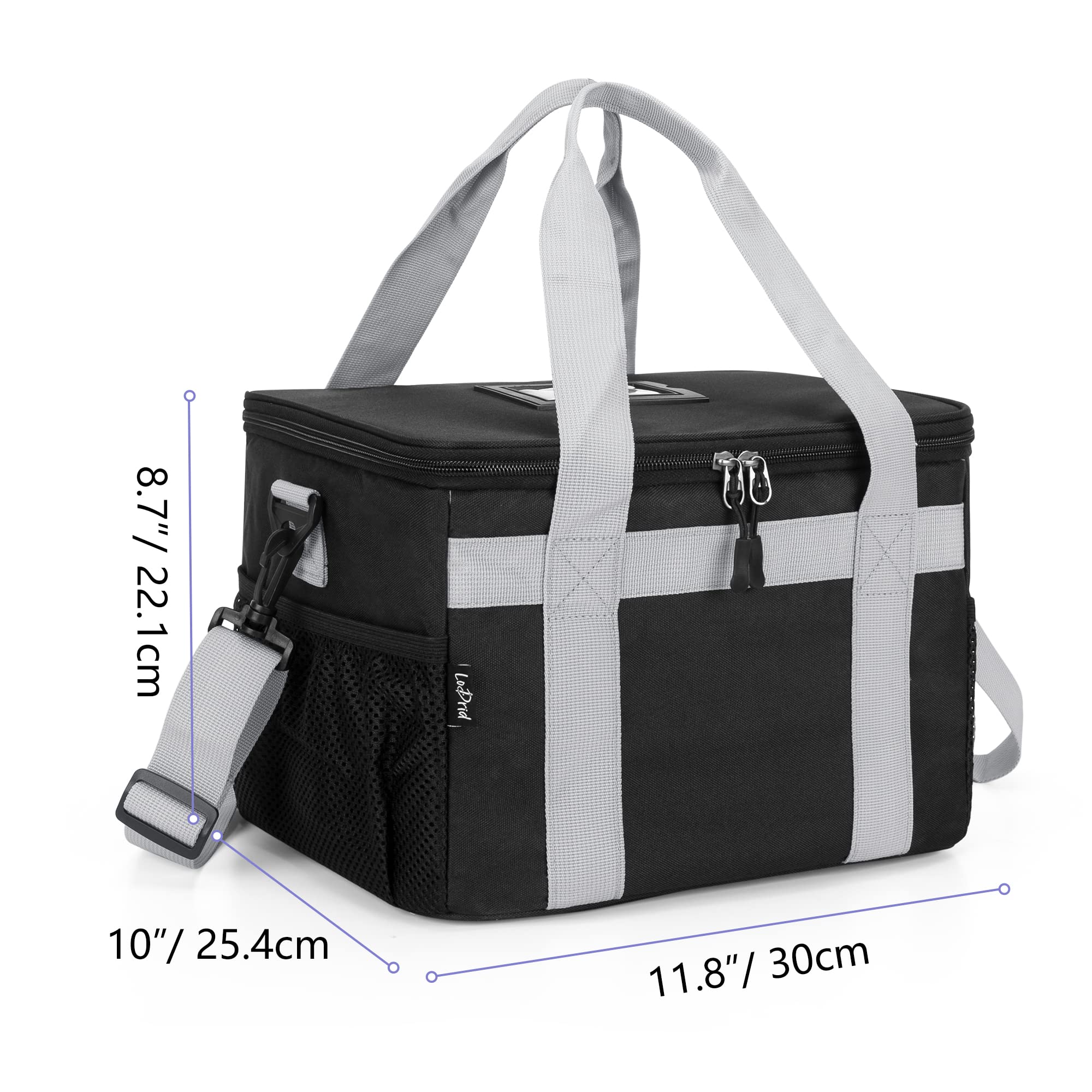 LoDrid Reusable 6-Cup Drink Carrier with 2 Handles - Perfect for Coffee, Bubble Tea & Smoothie Delivery - Ideal for Restaurants, Cafes & Food Trucks