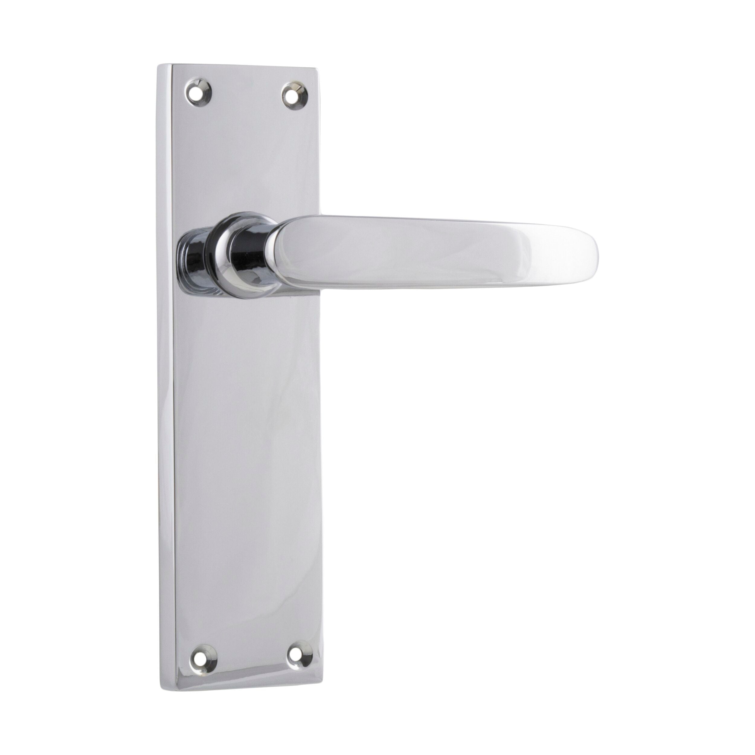Balmoral Door Lever Latch Pair - Chrome Plated (H156xW42xP46mm) | Durable Hardware for Interior/Exterior Doors | Perfect for Homes, Offices & Commercial Spaces