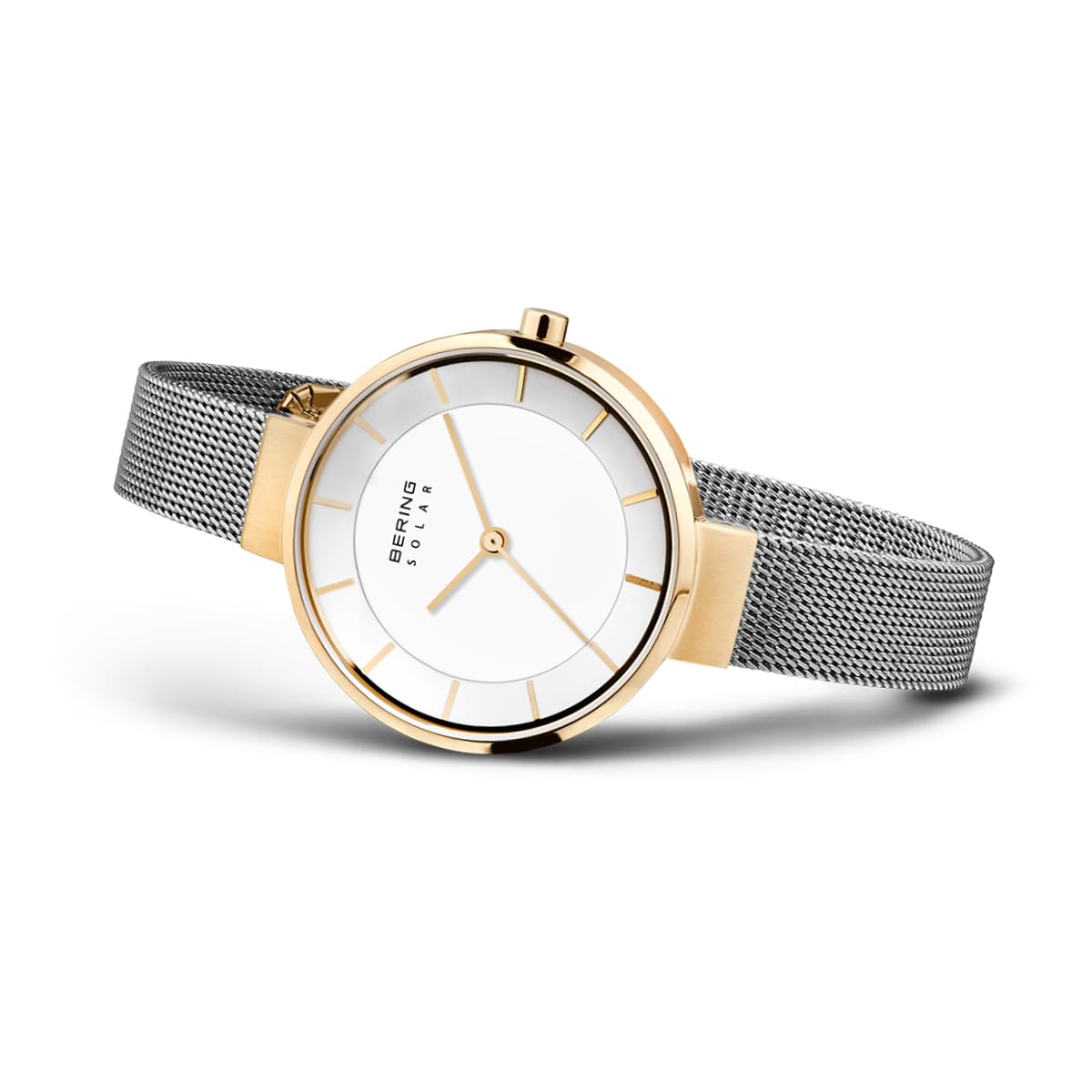 BERING Women's Solar-Powered Watch with Stainless Steel Bracelet & Sapphire Crystal - Eco-Friendly Solar Movement, Water Resistant, Luxury Dress Watch for Business, Office & Everyday Wear (Model 14631-XXX)