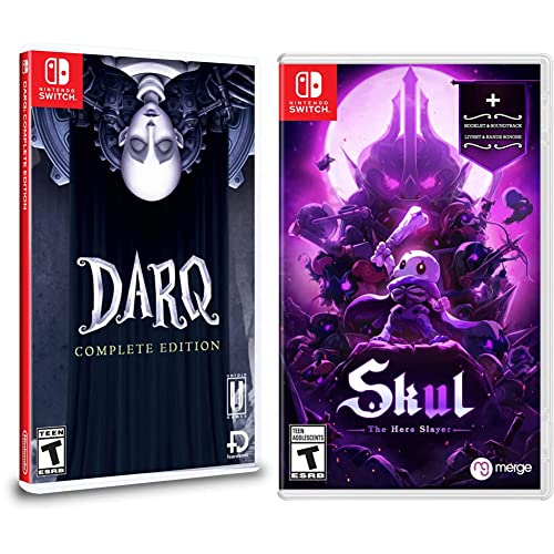 DARQ & Skul: The Hero Slayer - Nintendo Switch Games Bundle | Horror Puzzle & Action Roguelike Adventure for Single Player Gaming