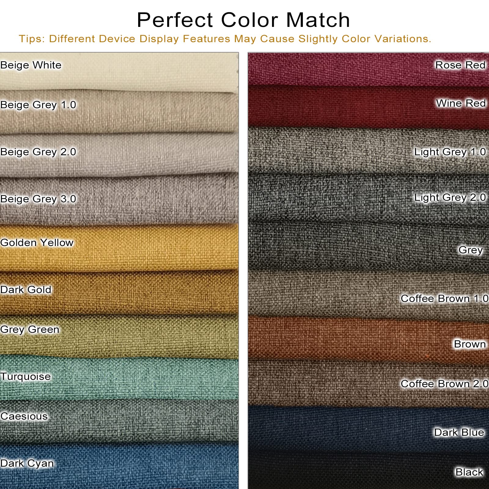 ILOFRI Self-Adhesive Linen Fabric Repair Patches 16x60 Inch - Durable Upholstery Tape for Furniture, Sofa, Car Seats, Office Chairs, Clothing & Crafts (Beige Grey) | Perfect for Home Decor, DIY Projects & Quick Fabric Repairs