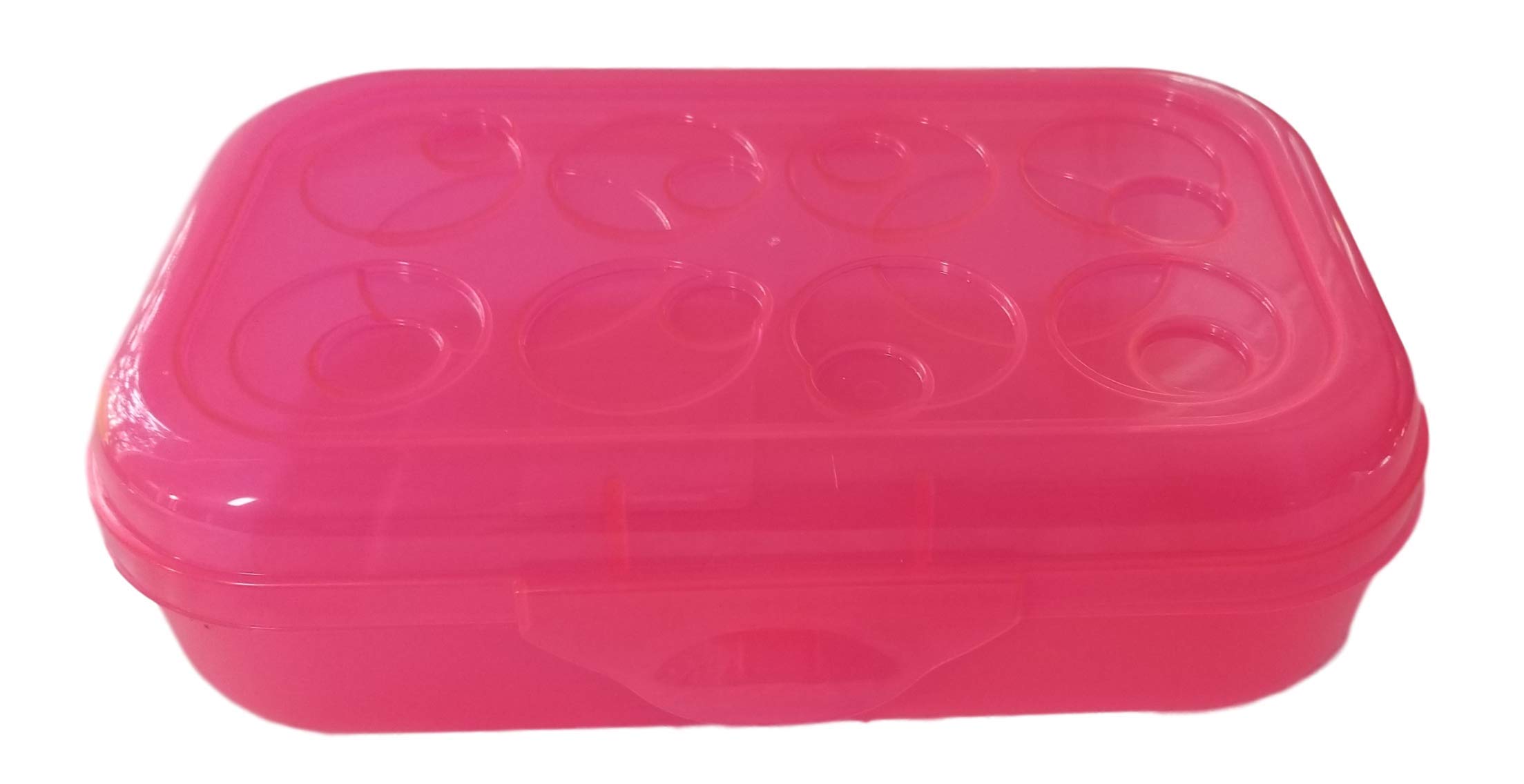 Sterilite Clear Pink Plastic Pencil Case Box - Durable School & Office Supplies for Kids, Students & Teachers - Perfect for Organizing Pens, Markers, Erasers & Art Tools
