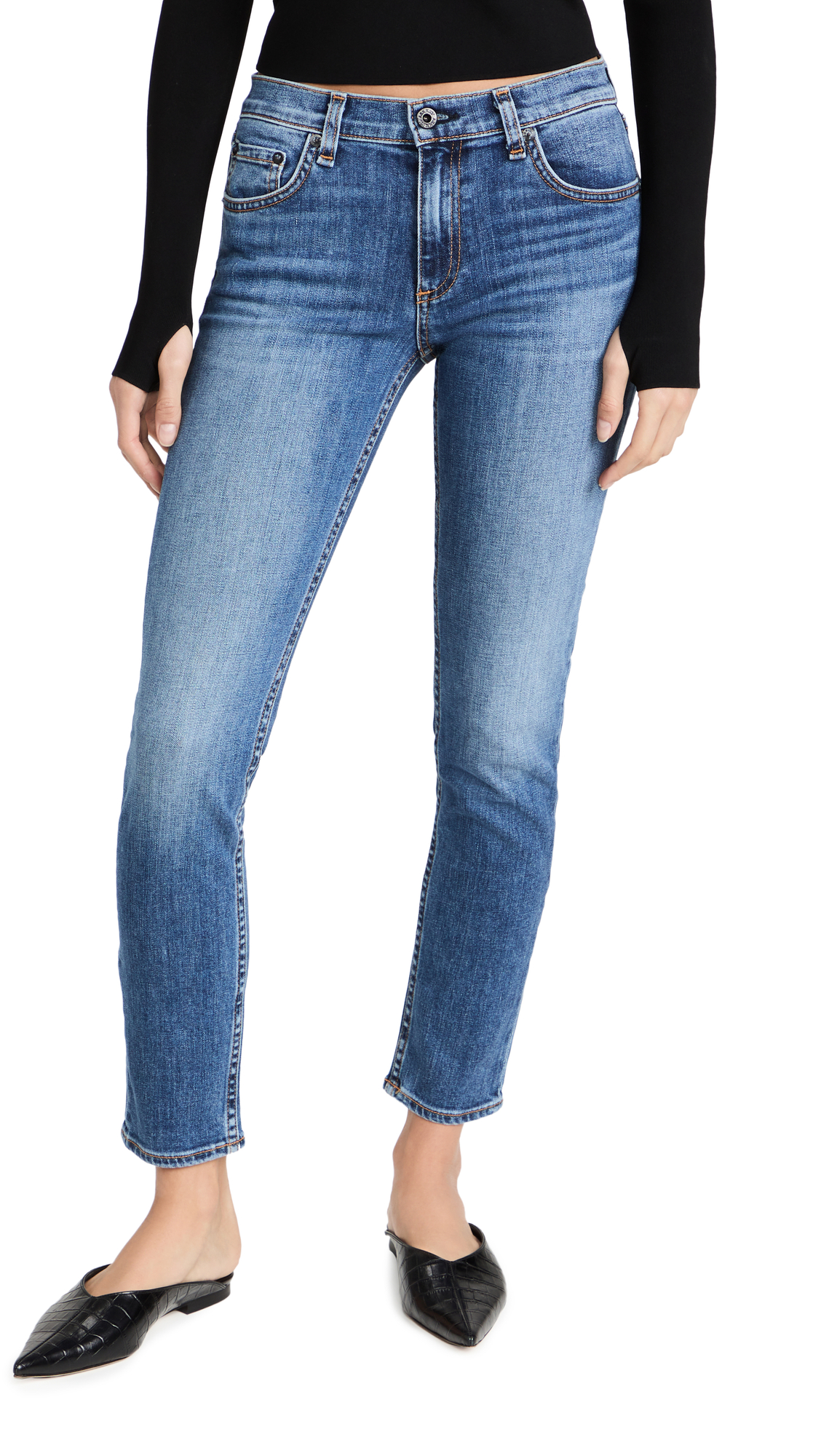 ASKK NY Women's Jax Skinny Jeans - High Waist Stretch Denim Pants for Casual & Work Outfits | Perfect for Office, Date Night & Everyday Wear