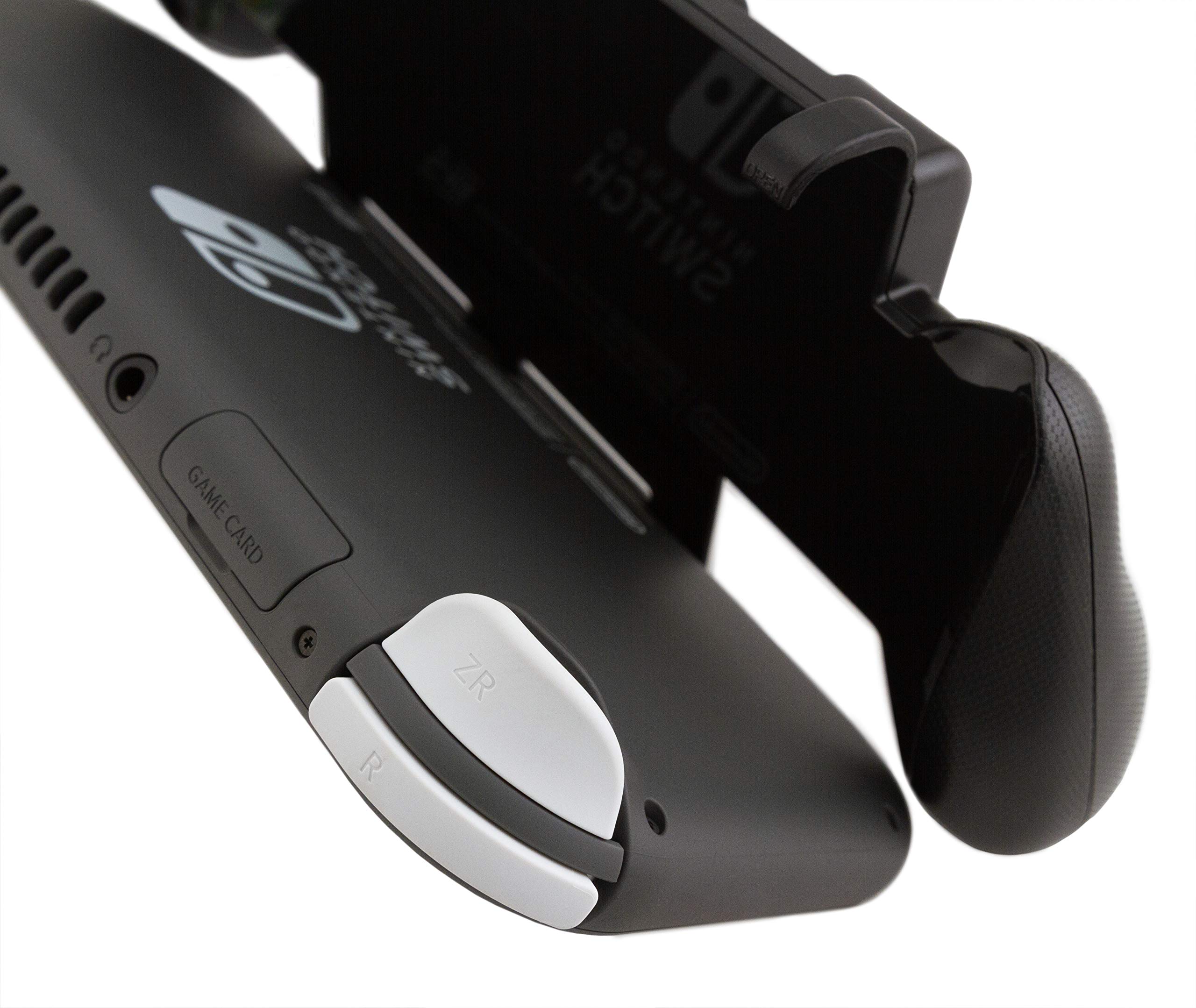 YoK Black Ergonomic Grip for Nintendo Switch Lite - Comfortable Handheld Controller Holder (Not Compatible with Original Switch) - Perfect for Gaming, Travel & Long Play Sessions