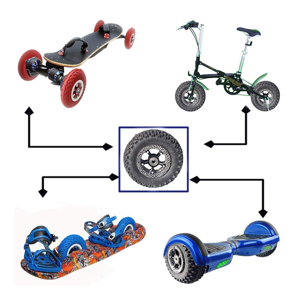 **JYCCH 8-Inch 200X50 Electric Scooter Tires - Non-Slip, Wear-Resistant Pneumatic Wheels with Bearing Options (10mm Red) - Easy Installation for 2/4 Wheel E-Scooters - Perfect for Commuting & Urban Travel**