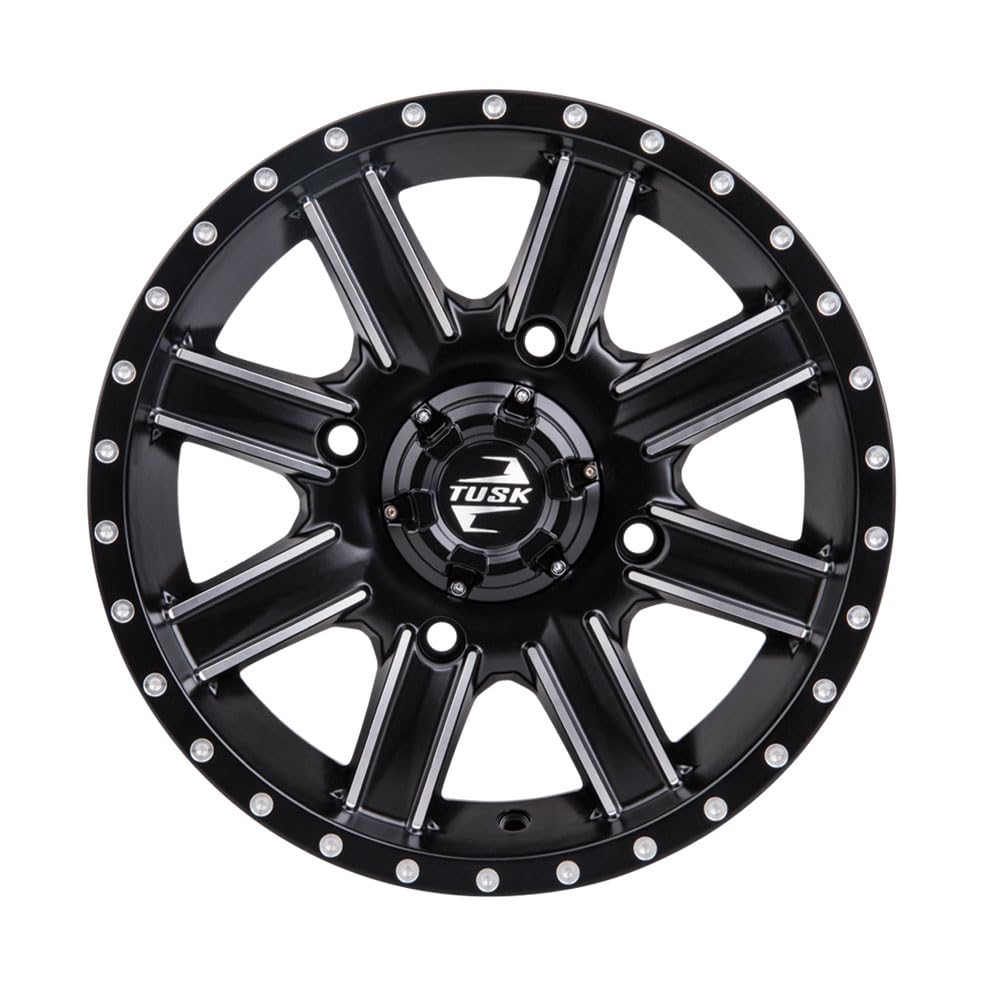 4/110 Tusk Cascade Wheel 12x7 5+2 Black for Tracker 500S 2020-2022 - Off-Road Adventure