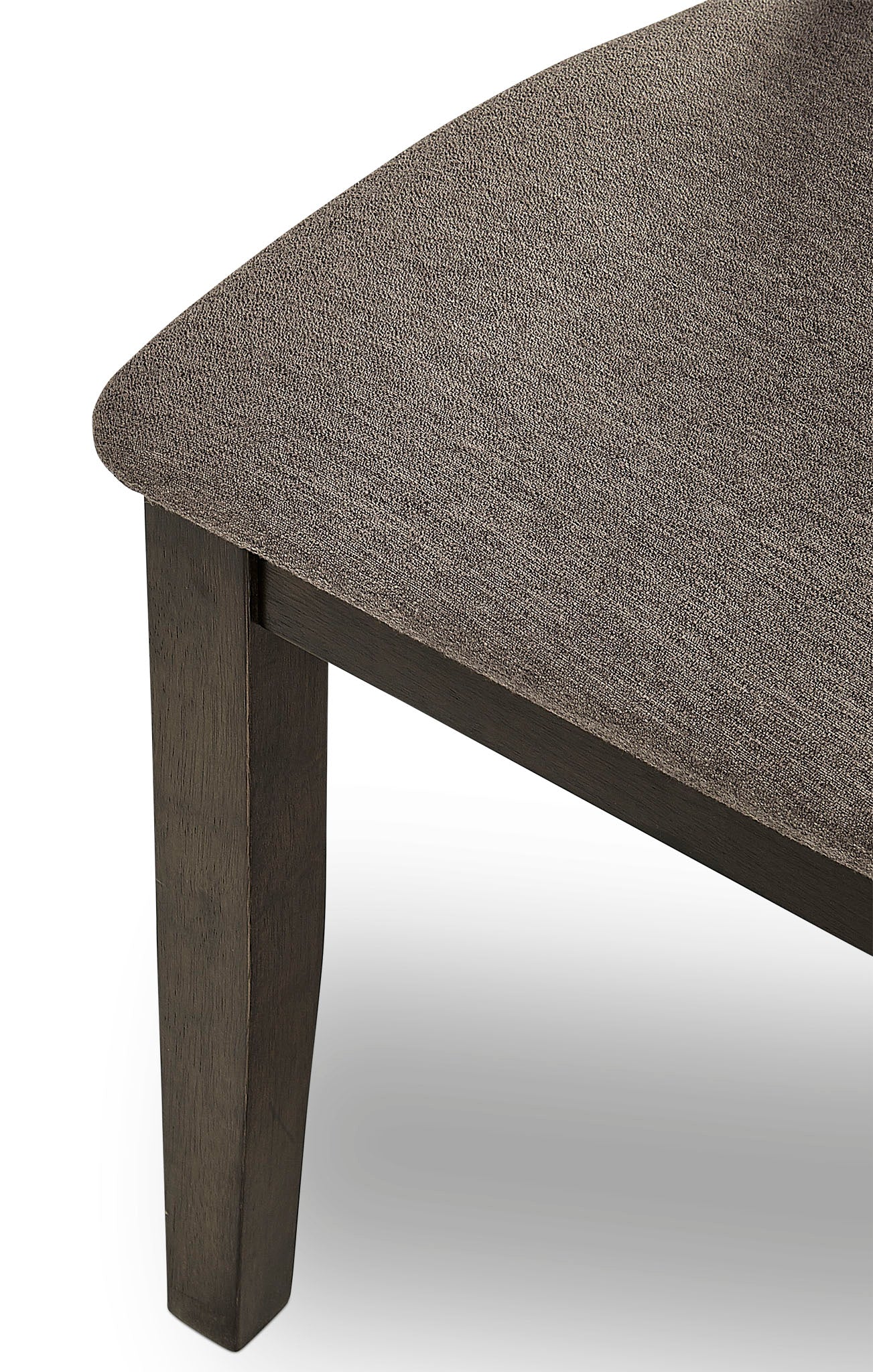 Colin Dining Chair - Dark Brown Wooden Seat with Upholstered Cushion - Modern Kitchen & Dining Room Furniture for Home & Restaurant Use